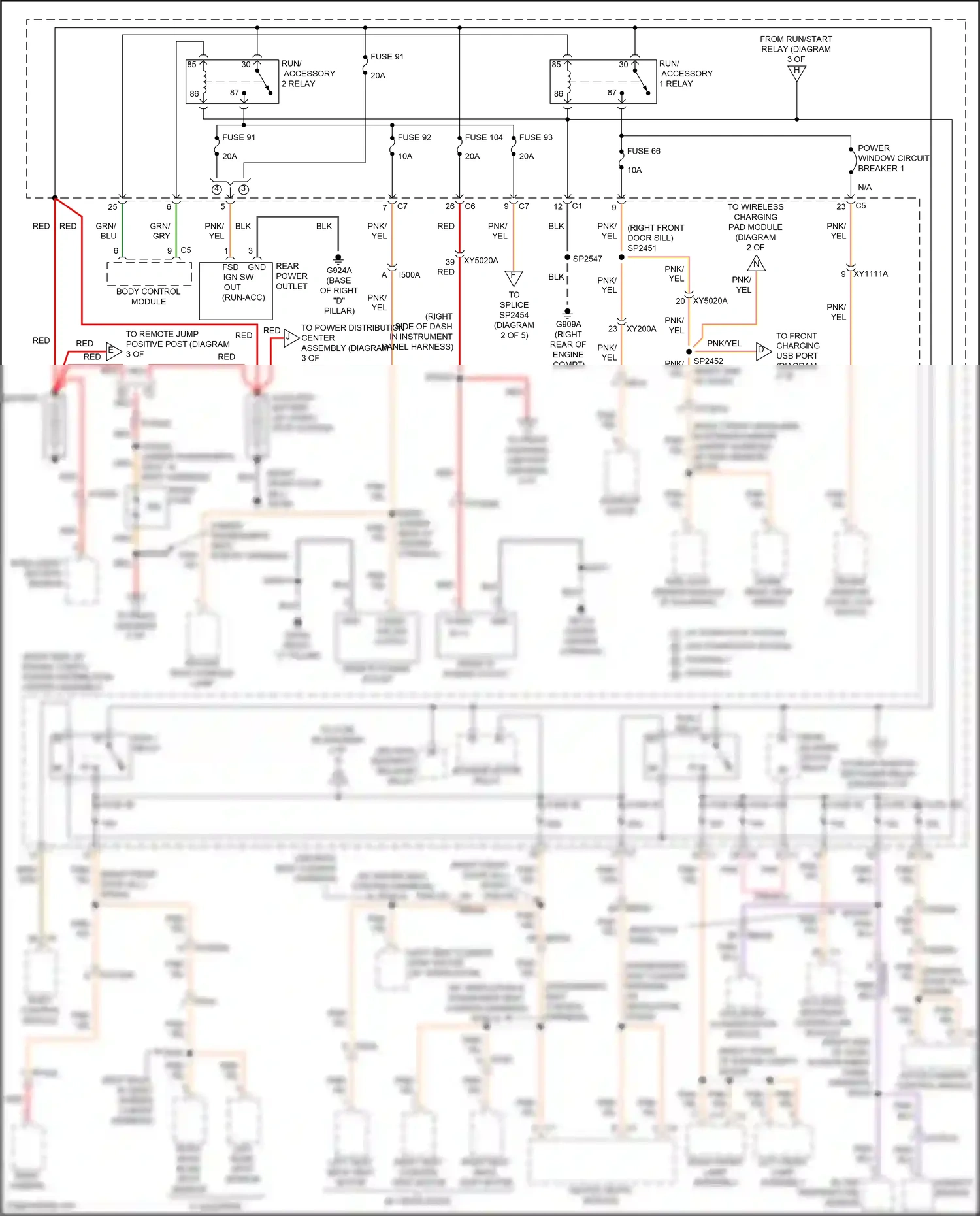 Dodge Durango SRT III facelift 2 (2020-2024) occupant classification module wiring diagram  (2 of 3)
