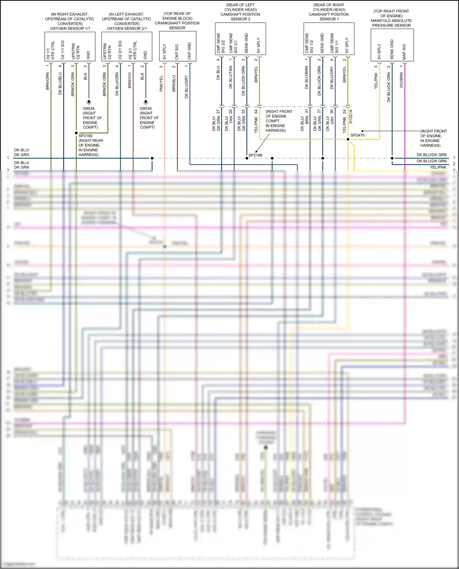 Dodge Durango SRT III facelift 2 (2020-2024) powertrain control module wiring diagram  (14 of 25)