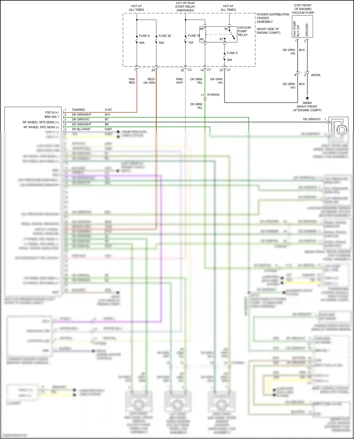 Dodge Durango SRT III facelift 2 (2020-2024) powertrain control module wiring diagram  (1 of 25)