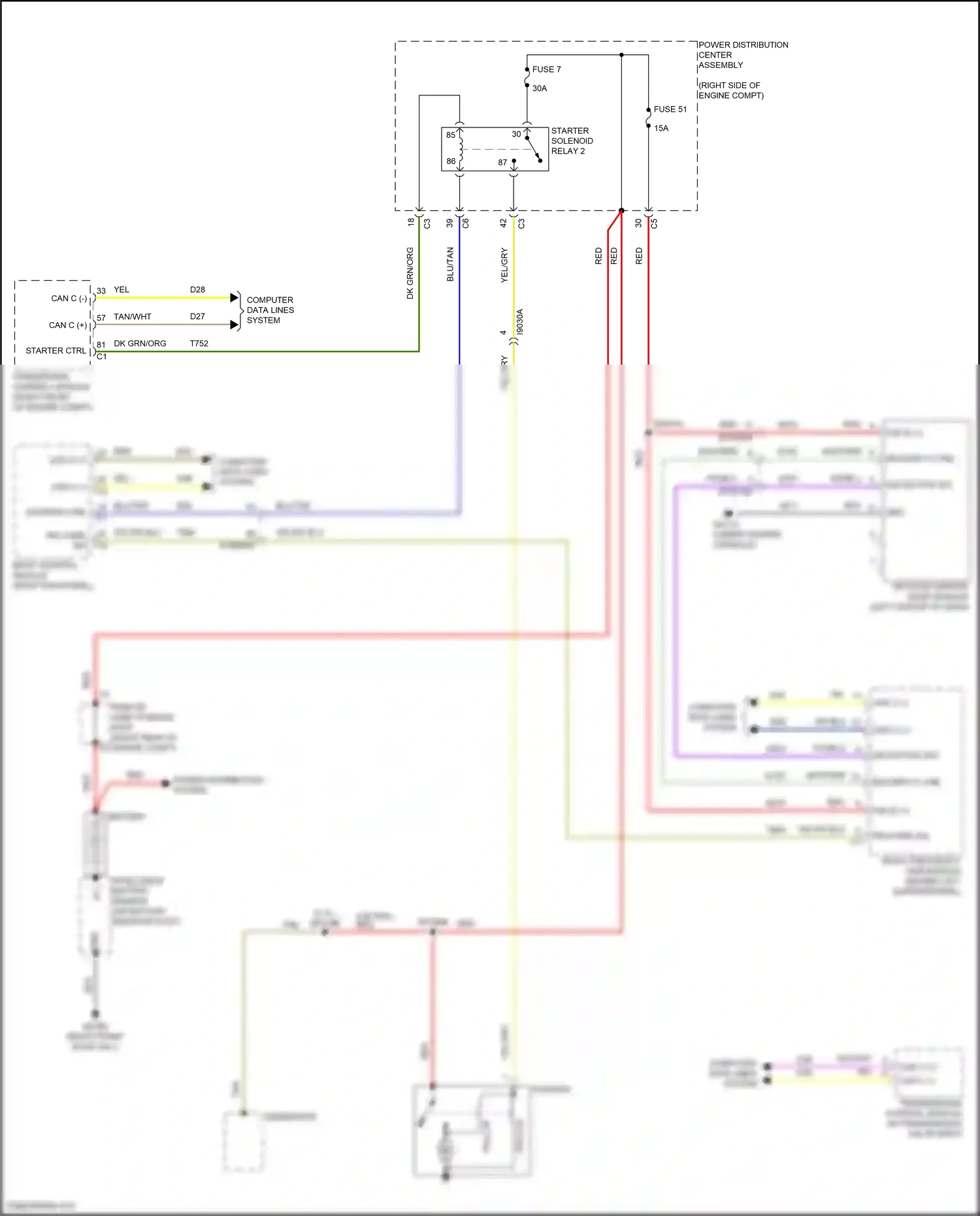 Dodge Durango SRT III facelift 2 (2020-2024) pull- in wiring diagram  (2 of 3)