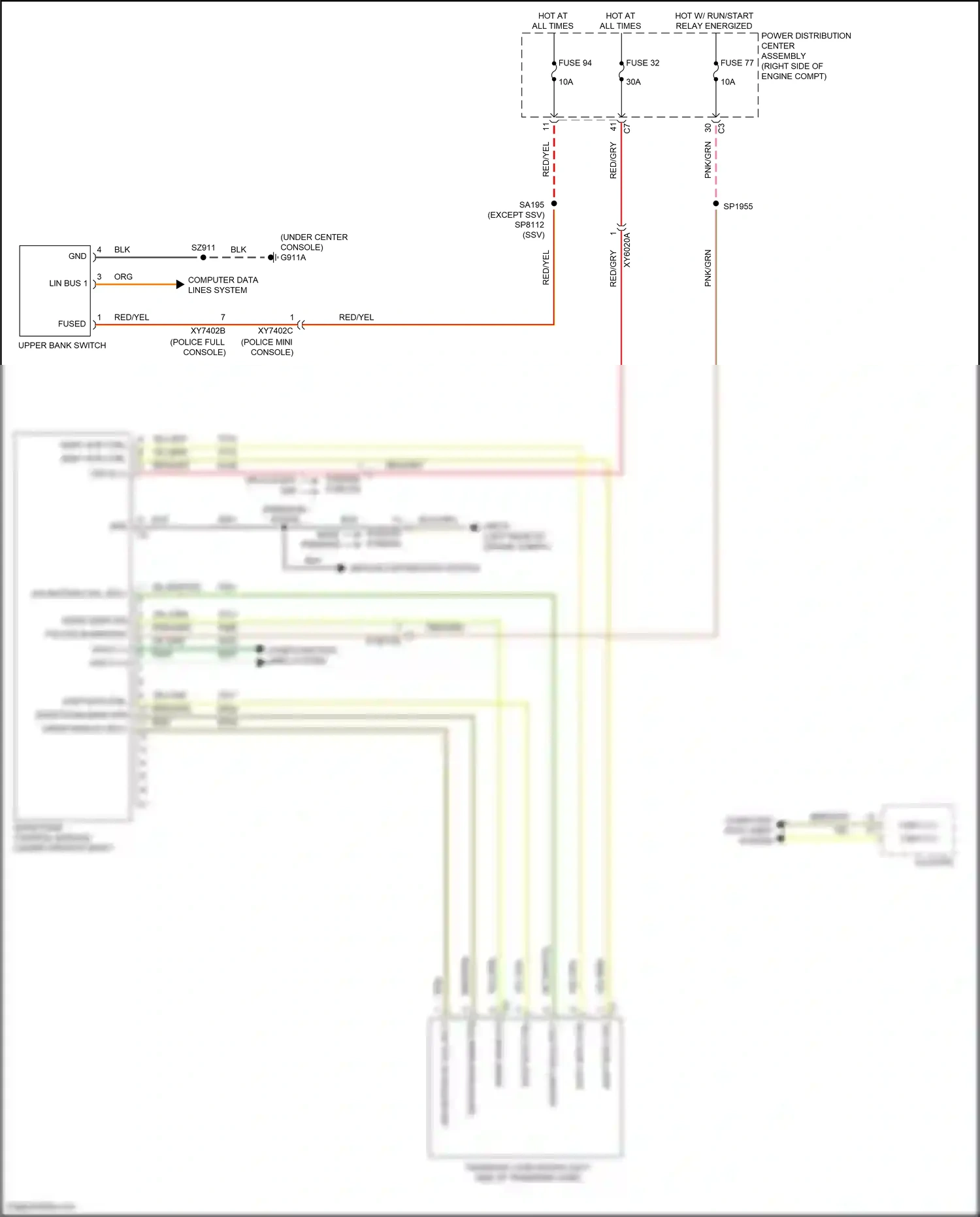 Dodge Durango SRT III facelift 2 (2020-2024) shift mtr ctrl a wiring diagram  (1 of 1)