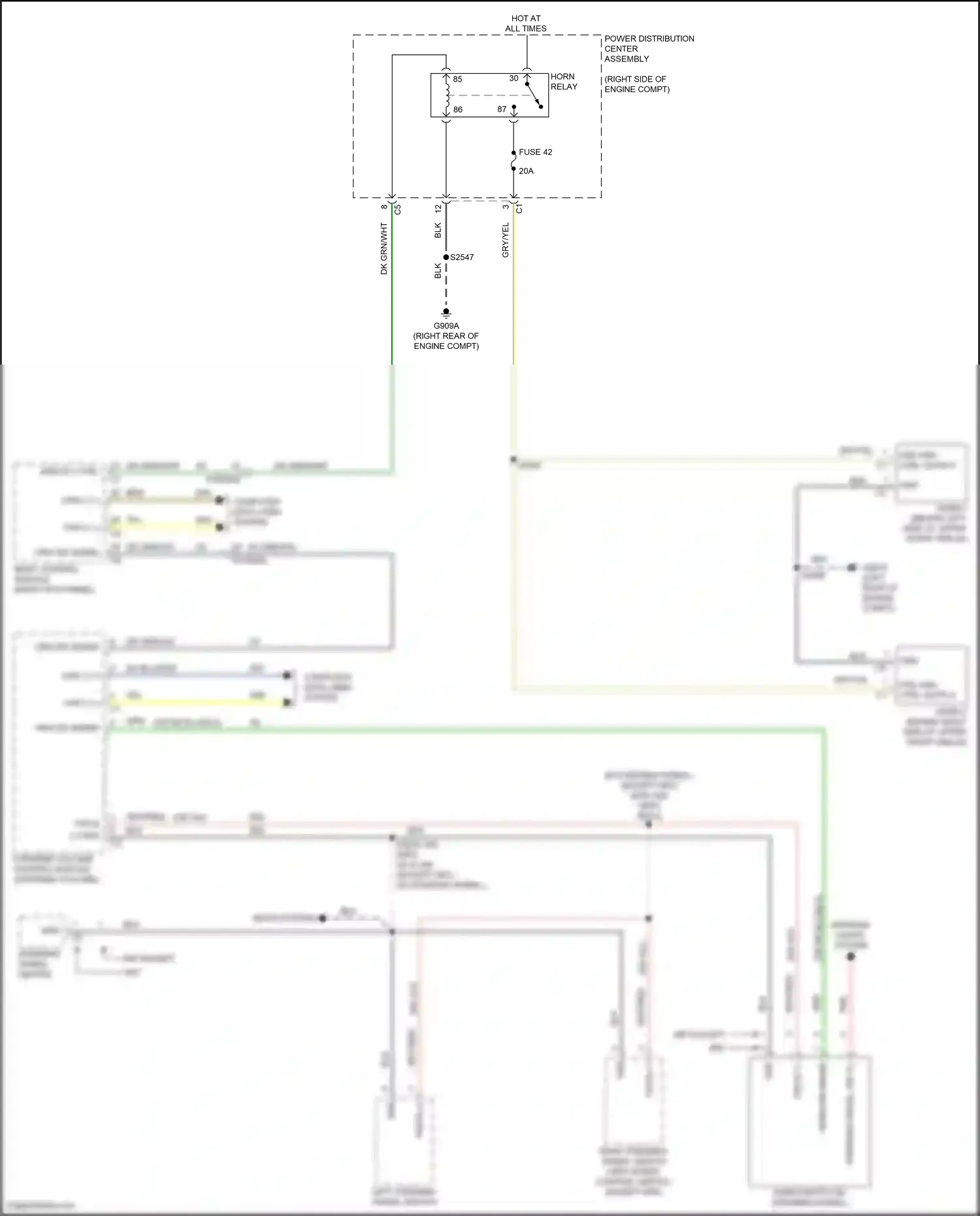 Dodge Durango SRT III facelift 2 (2020-2024) steering column control module wiring diagram  (2 of 19)