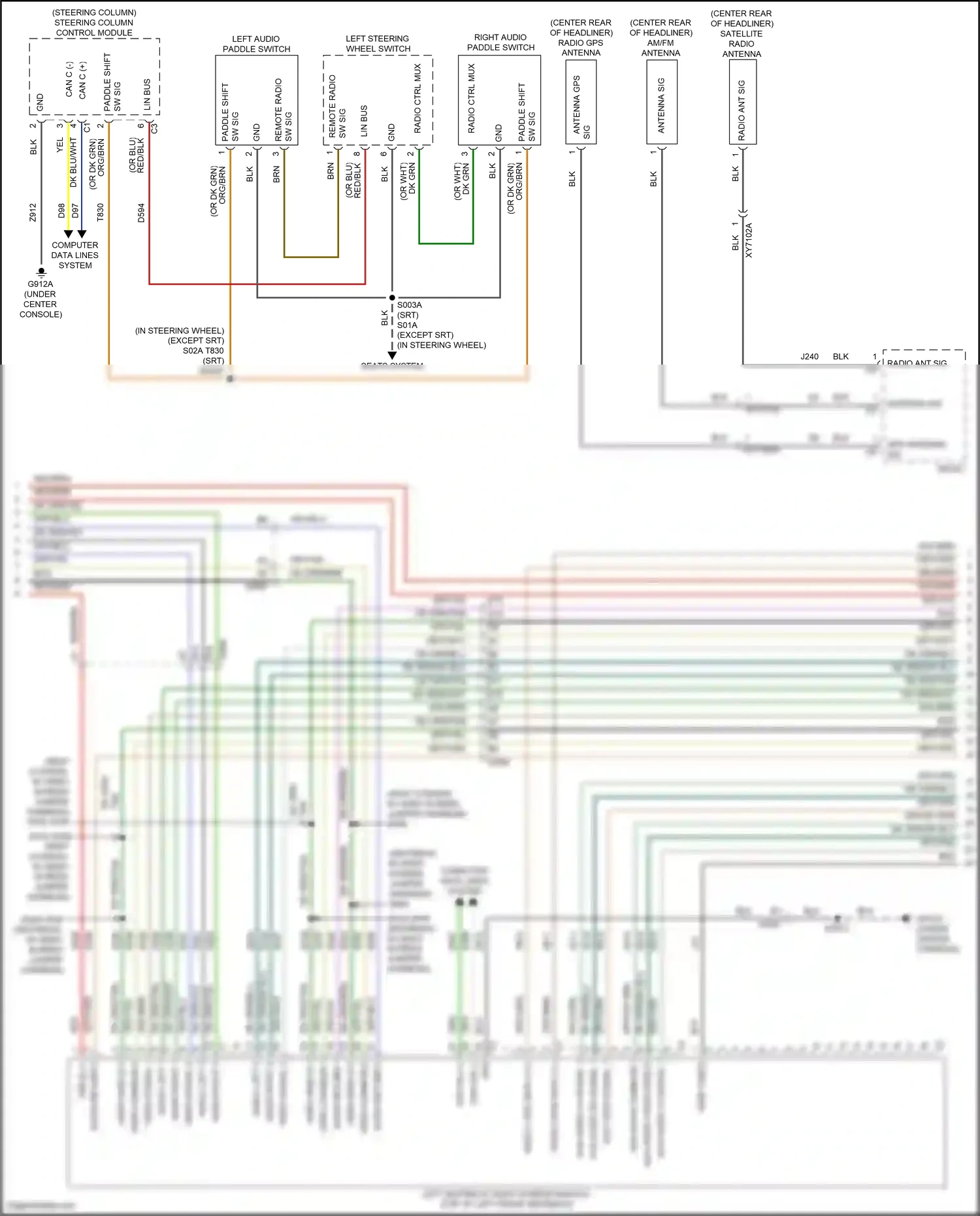 Dodge Durango SRT III facelift 2 (2020-2024) steering column control module wiring diagram  (7 of 19)