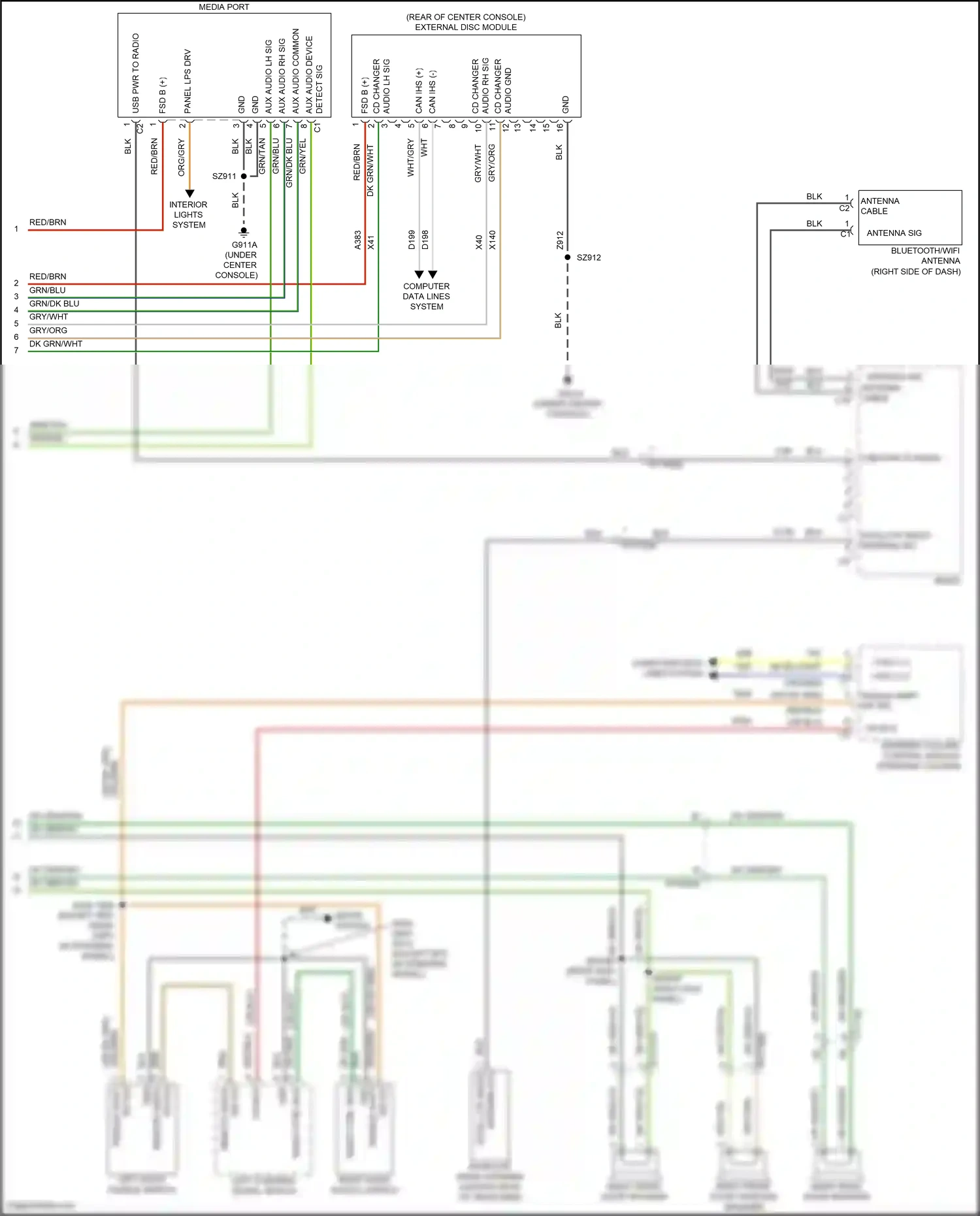 Dodge Durango SRT III facelift 2 (2020-2024) steering column control module wiring diagram  (4 of 19)