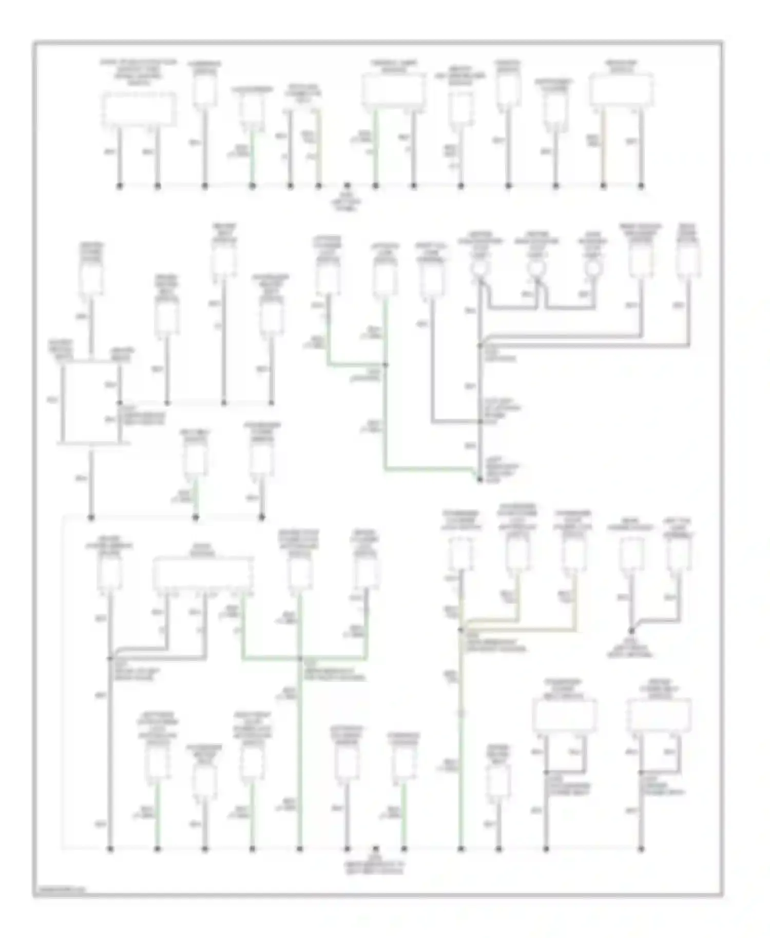 Durango Dodge I (1997-2003): Ground distribution circuit (2 of 2)