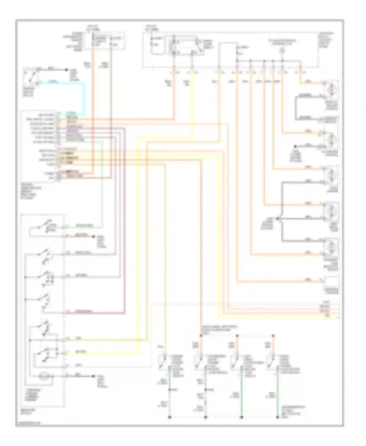 Durango Dodge I (1997-2003): Interior light circuit (1 of 2)