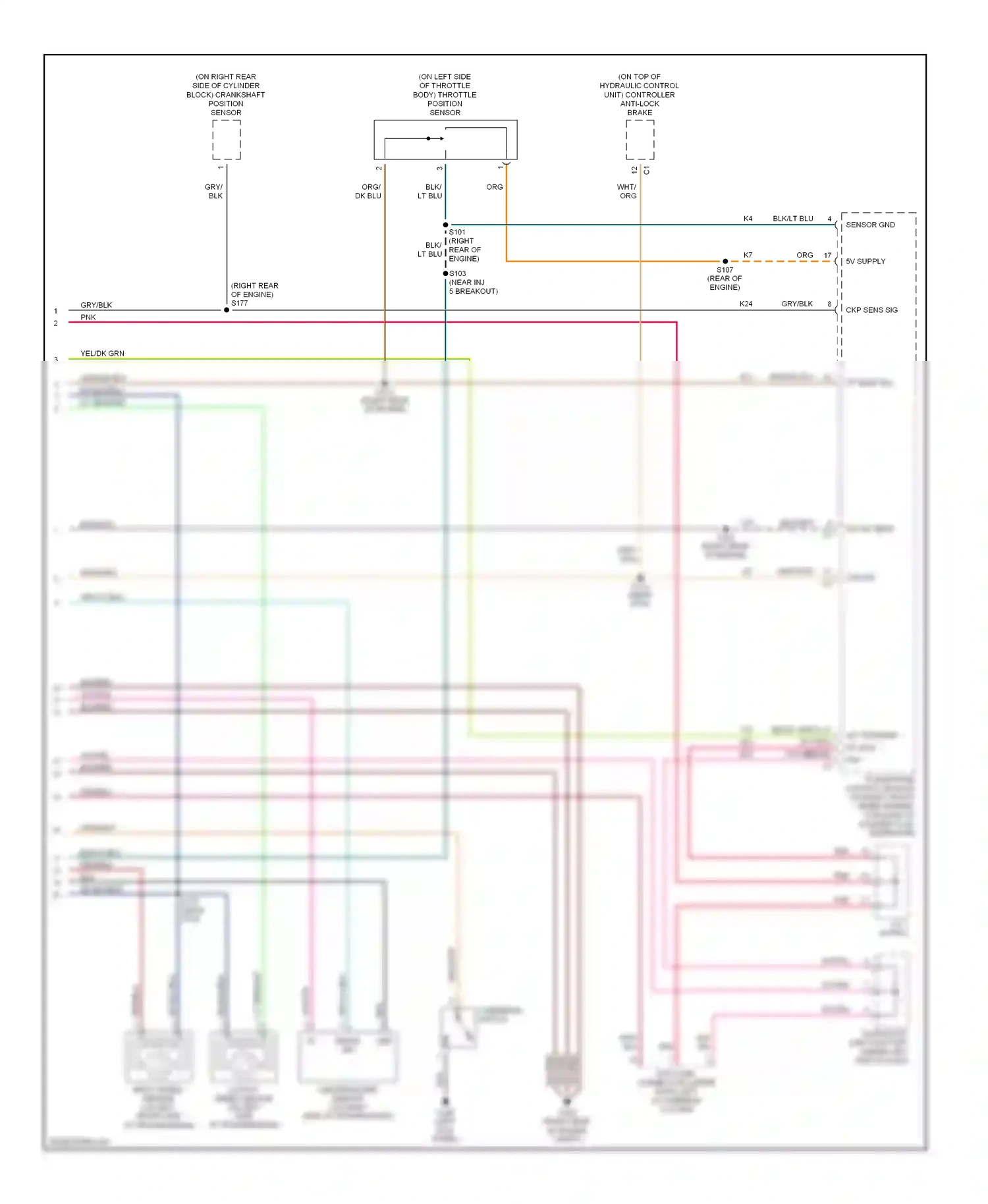 Dodge Durango I (1997-2003) blk/lt blu wiring diagram  (12 of 18)