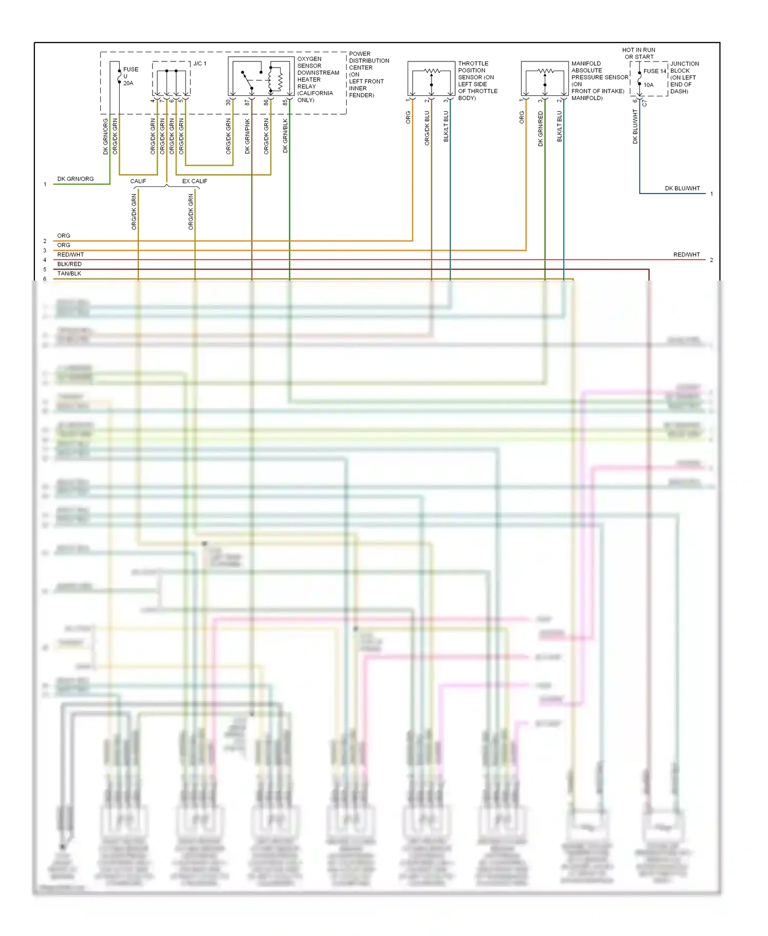 Dodge Durango I (1997-2003) fuse wiring diagram  (9 of 12)