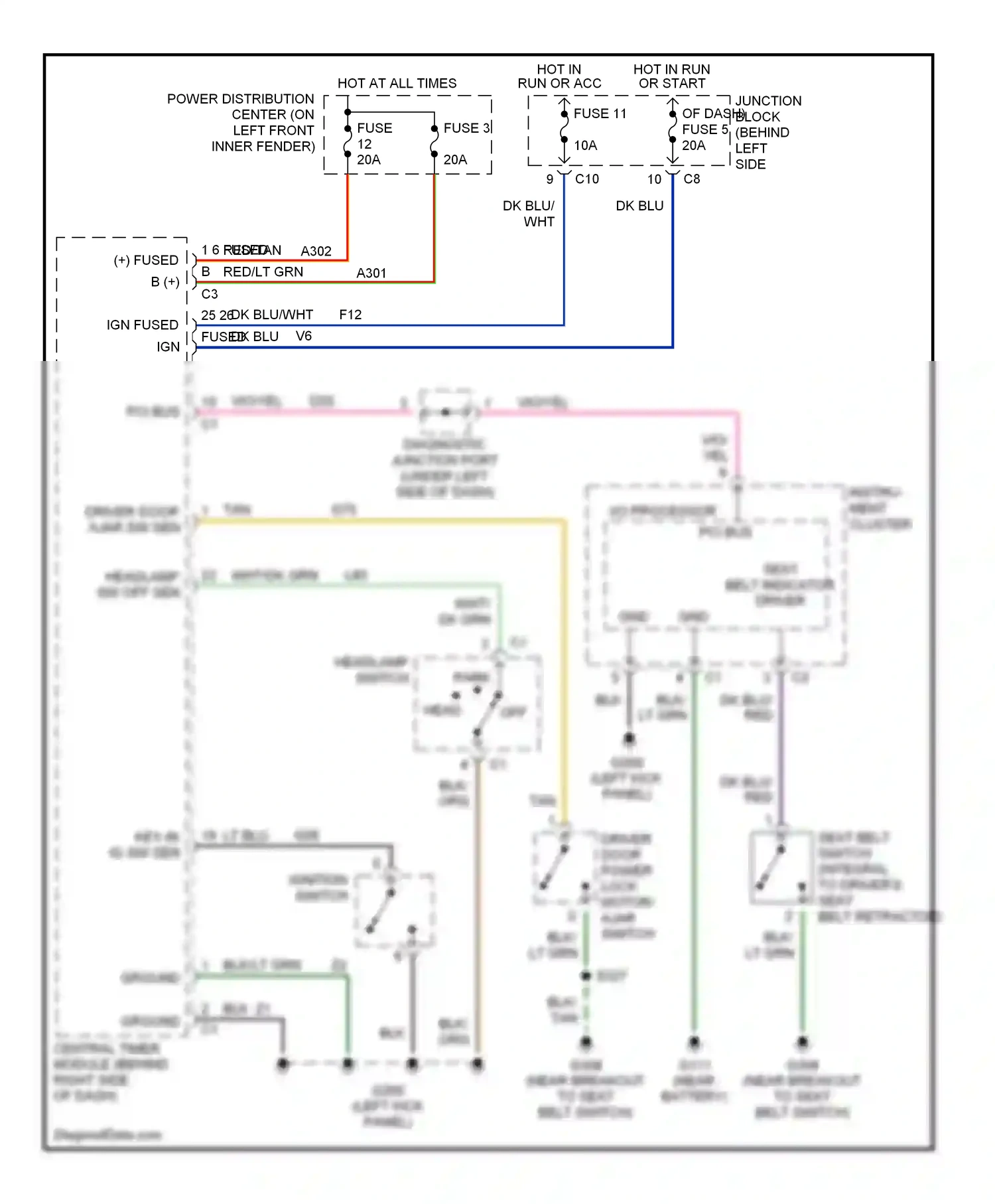 Dodge Durango I (1997-2003) tan wiring diagram  (21 of 21)