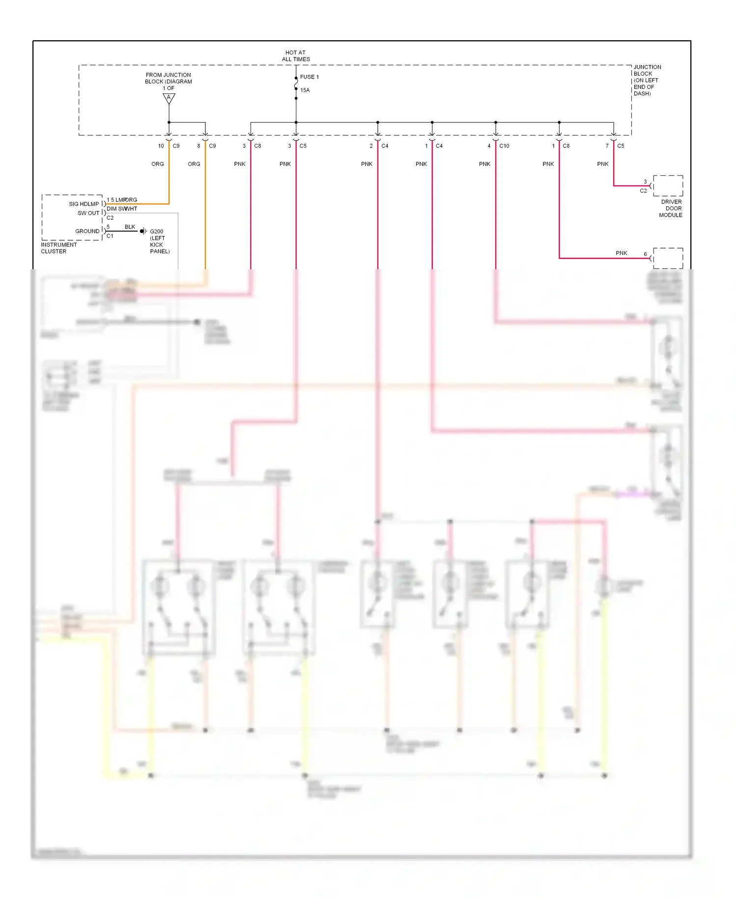 Dodge Durango I (1997-2003) vio wiring diagram  (4 of 19)