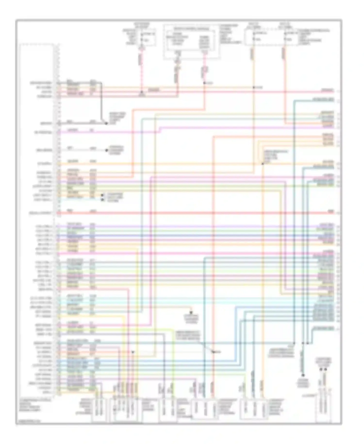 Durango Dodge II facelift (2006-2009): Wiring diagram engine performance 3.7l (1 of 6)