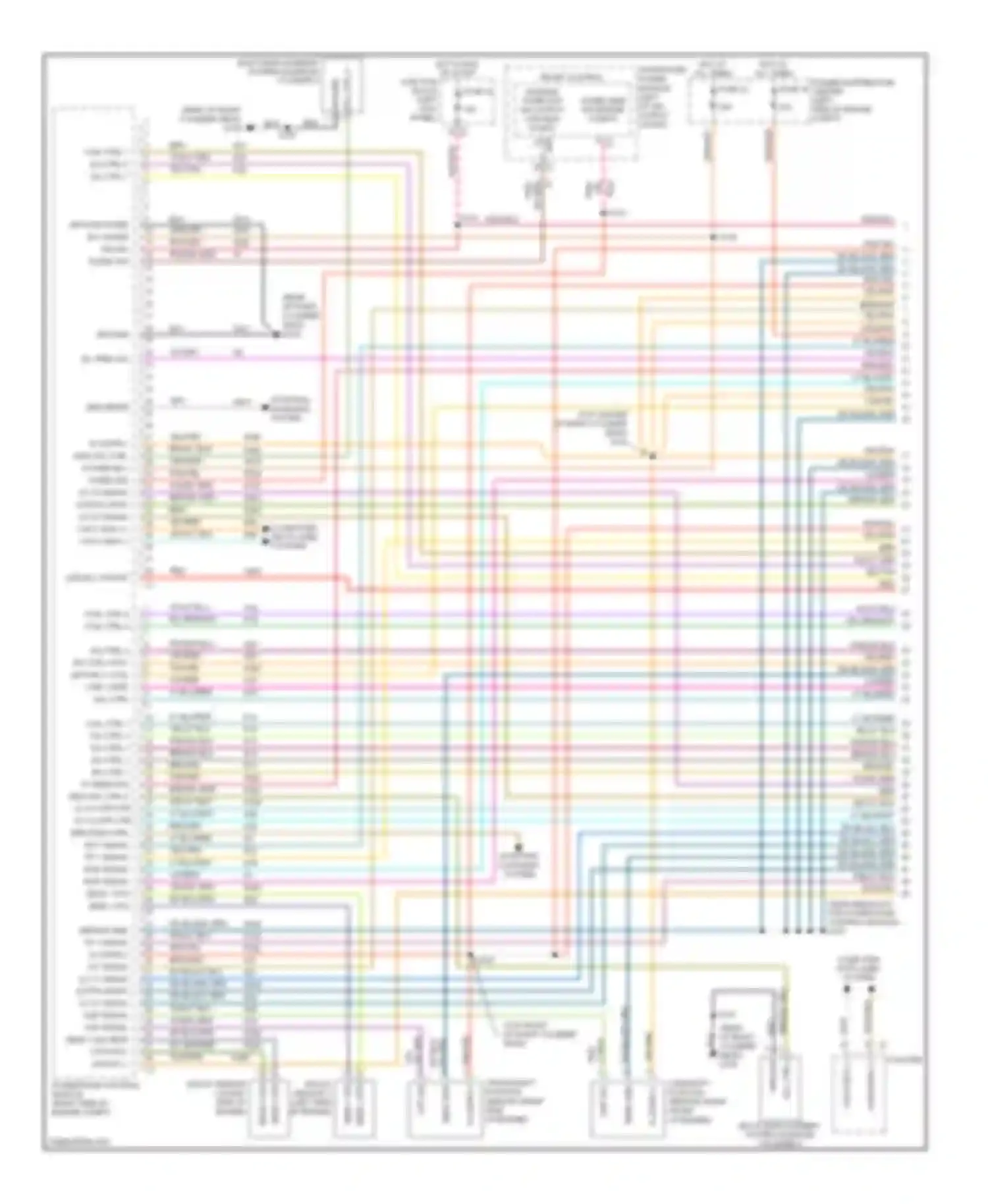 Durango Dodge II facelift (2006-2009): Wiring diagram engine performance 5.7l (1 of 6)