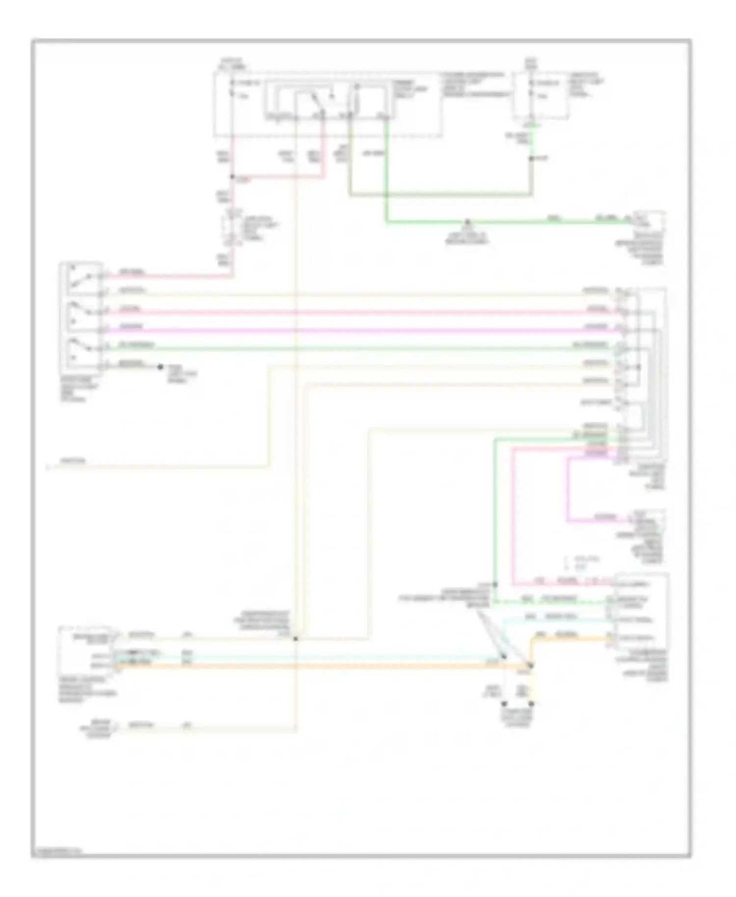 Durango Dodge II facelift (2006-2009): Exterior lamps circuit (2 of 2)