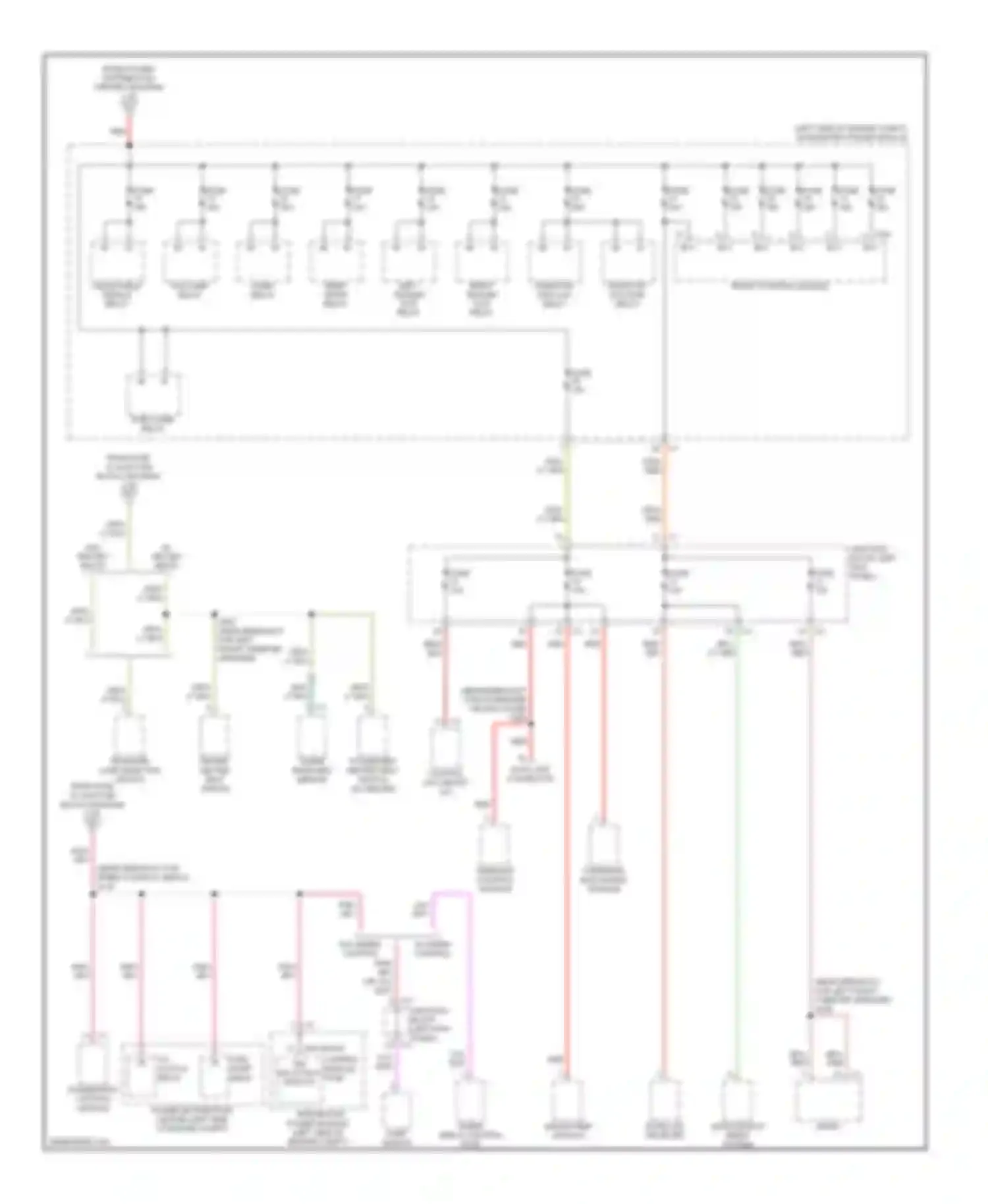 Durango Dodge II facelift (2006-2009): Power distribution circuit (3 of 4)
