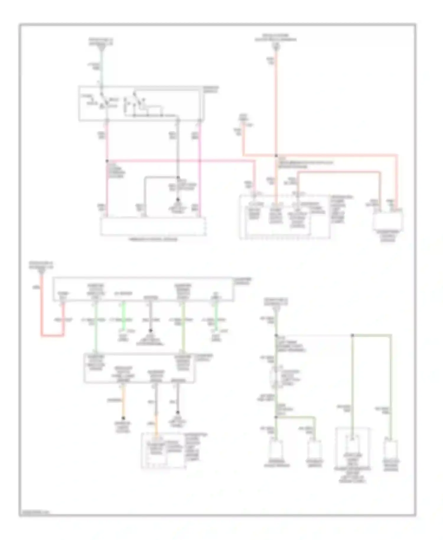 Durango Dodge II facelift (2006-2009): Power distribution circuit (4 of 4)