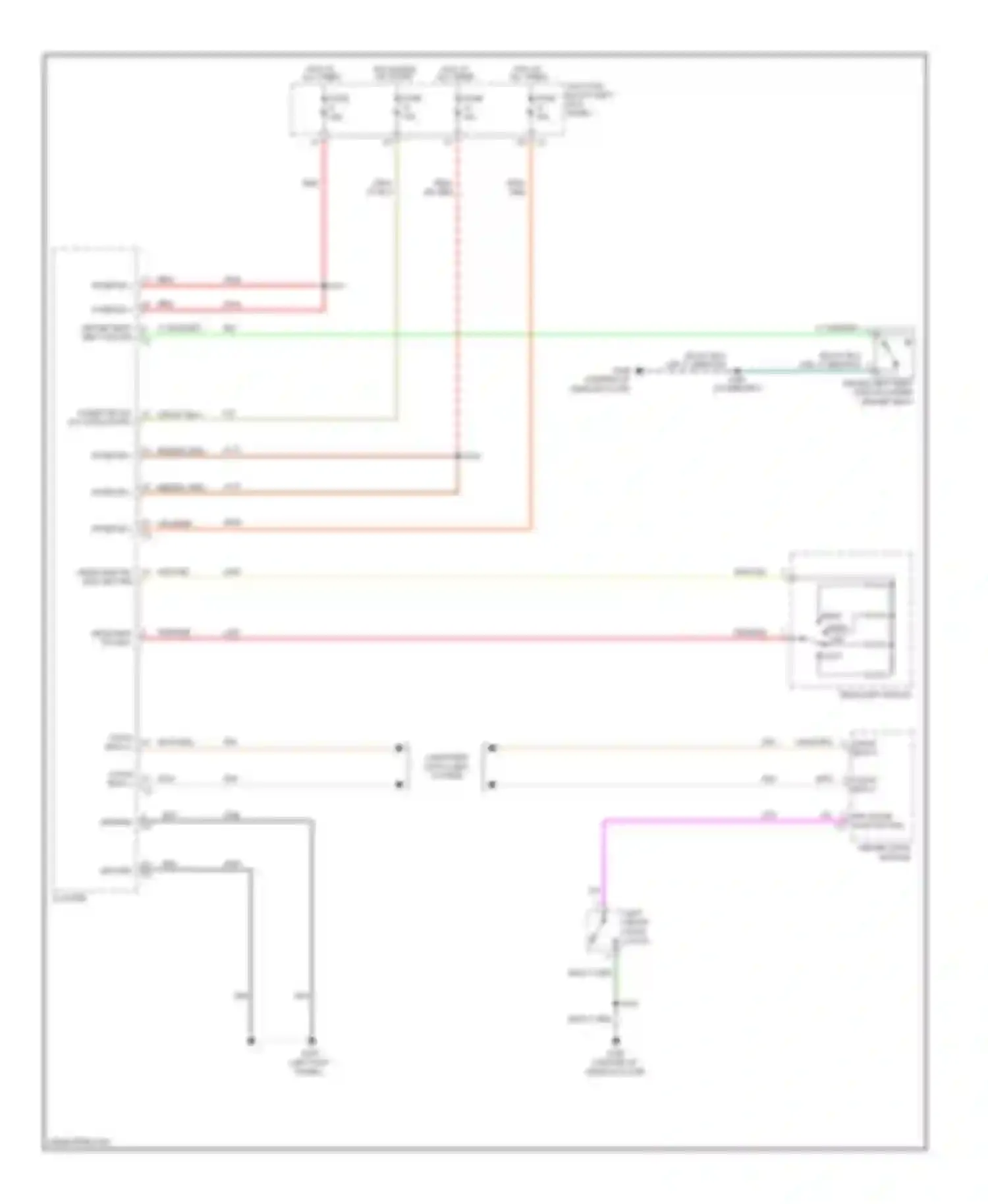 Durango Dodge II facelift (2006-2009): Warning systems circuit