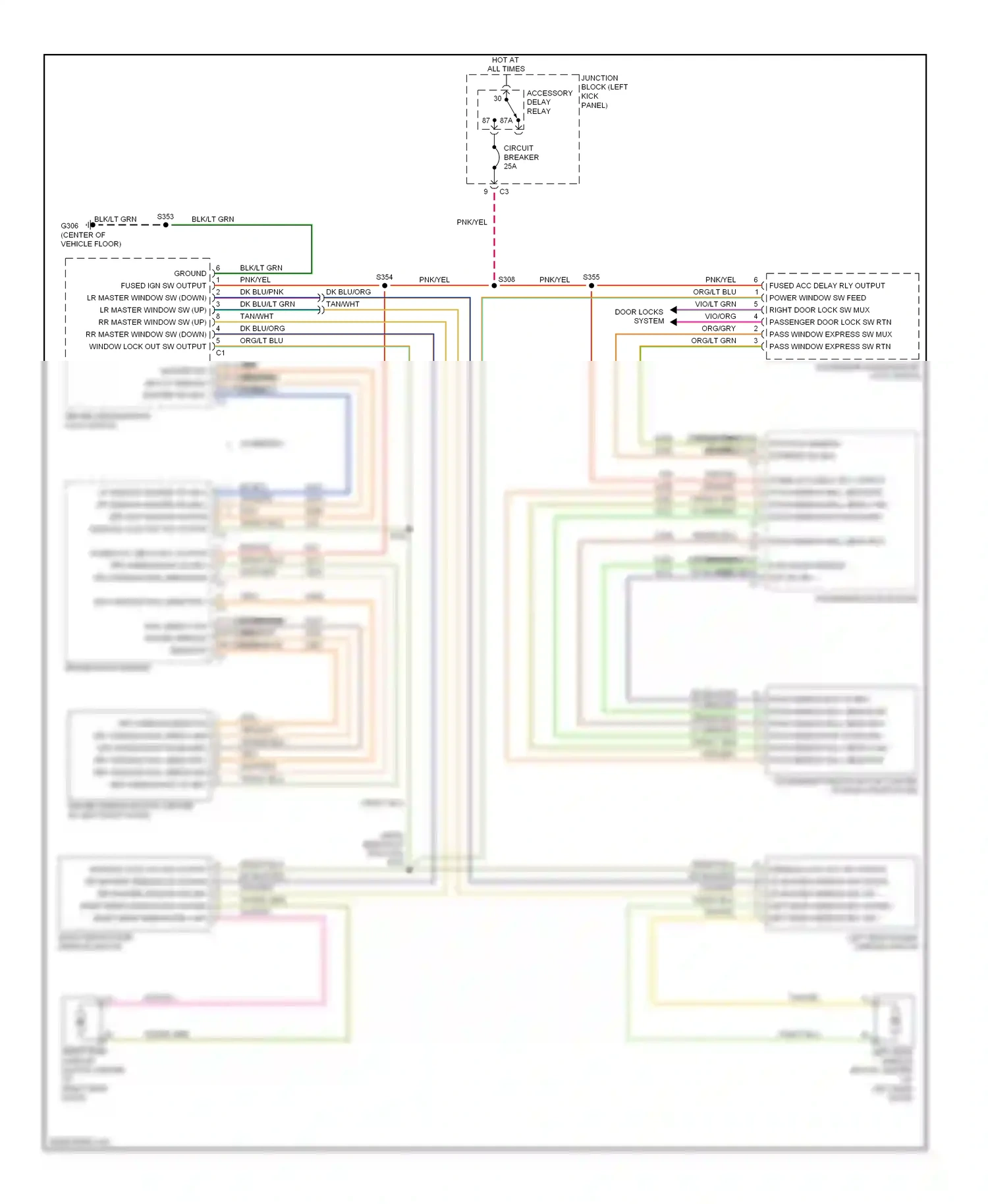 Dodge Durango II facelift (2006-2009) accessory delay relay wiring diagram  (5 of 5)