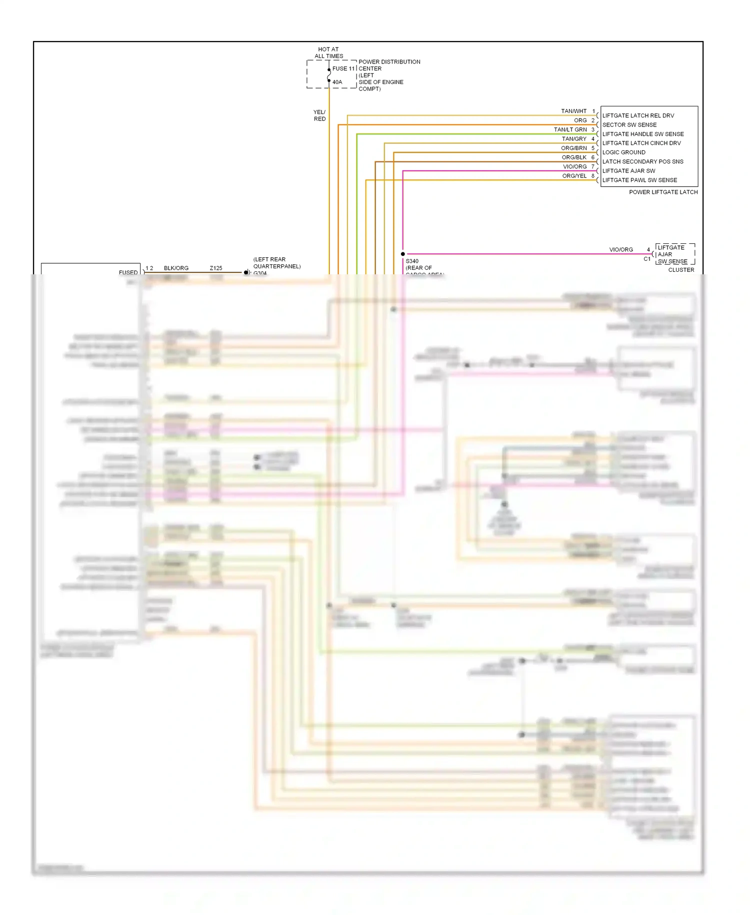 Dodge Durango II facelift (2006-2009) computer data lines system wiring diagram  (34 of 38)