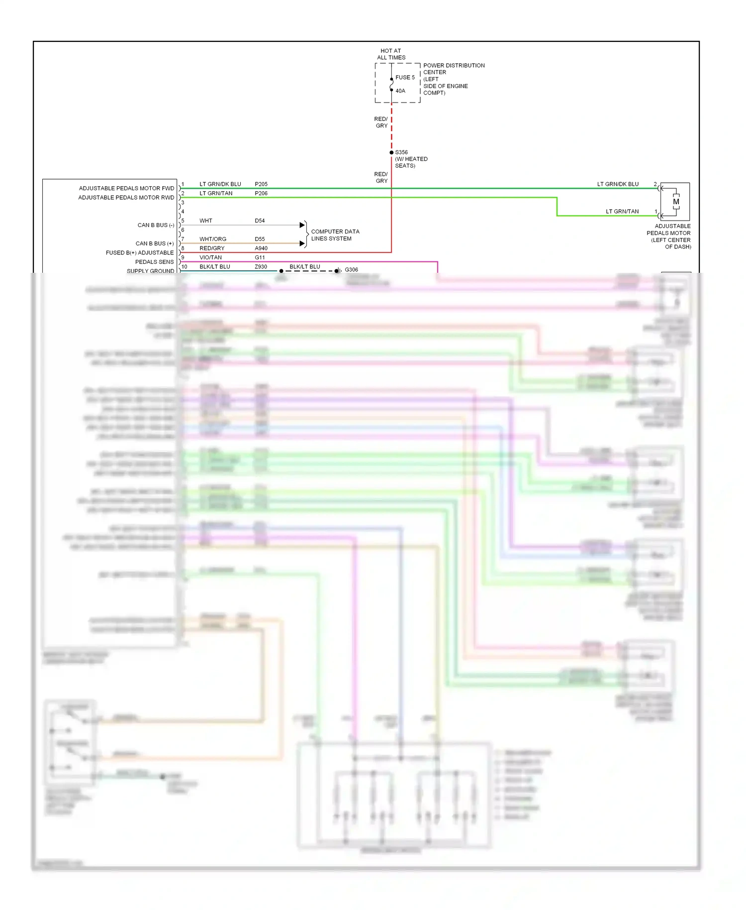 Dodge Durango II facelift (2006-2009) computer data lines system wiring diagram  (25 of 38)
