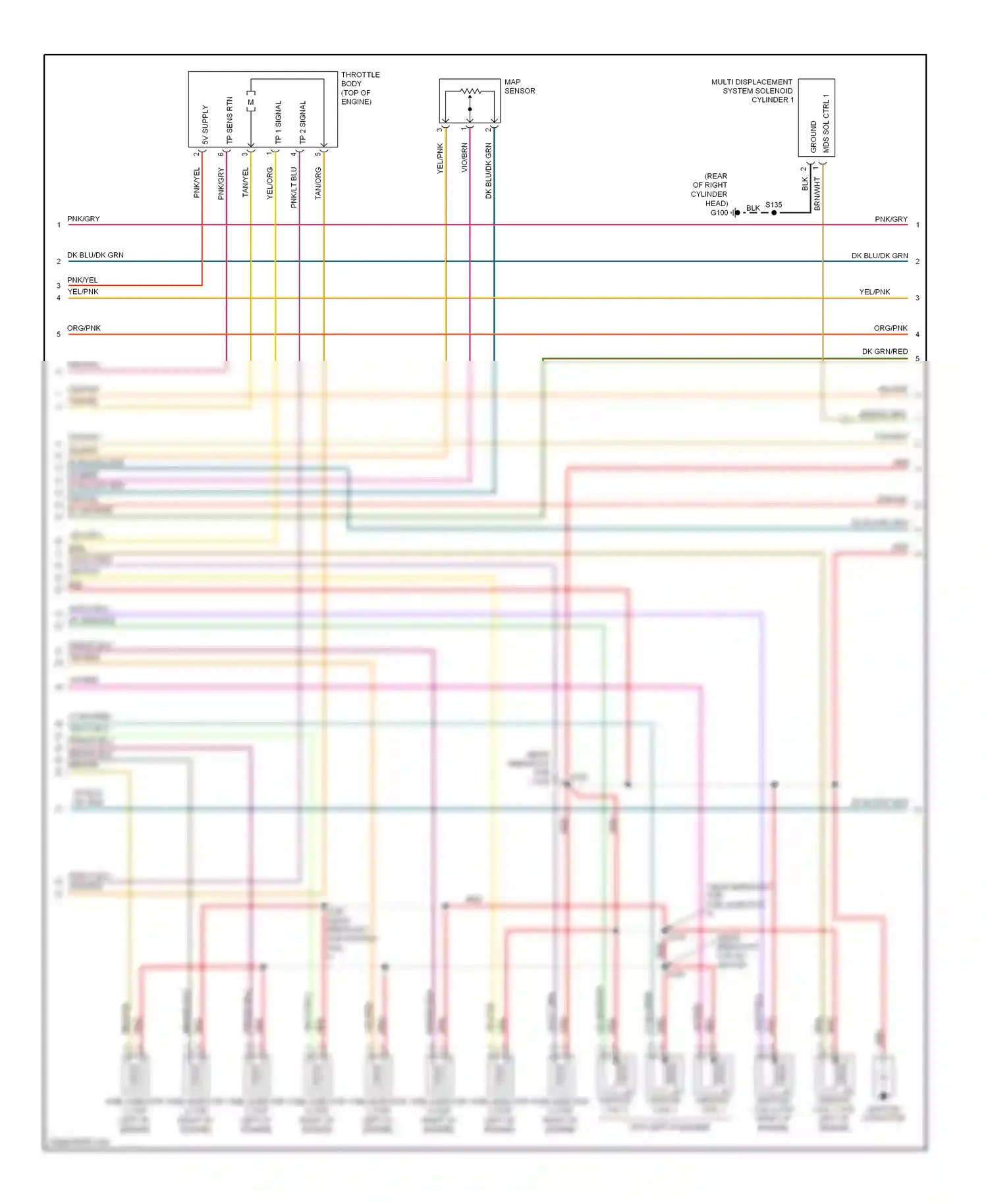 Dodge Durango II facelift (2006-2009) ignition capacitor wiring diagram  (1 of 1)