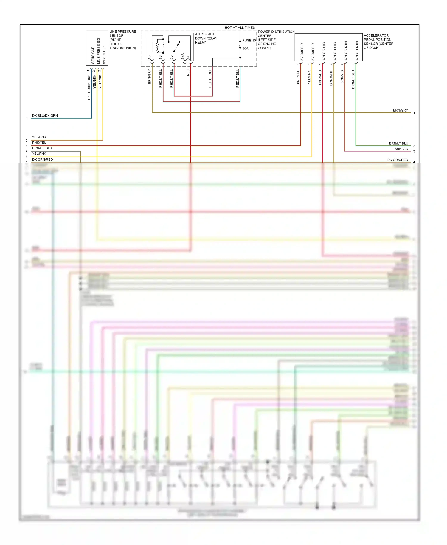 Dodge Durango II facelift (2006-2009) l/c ms ctrl ctrl ctrl ctrl ctrl wiring diagram  (1 of 2)