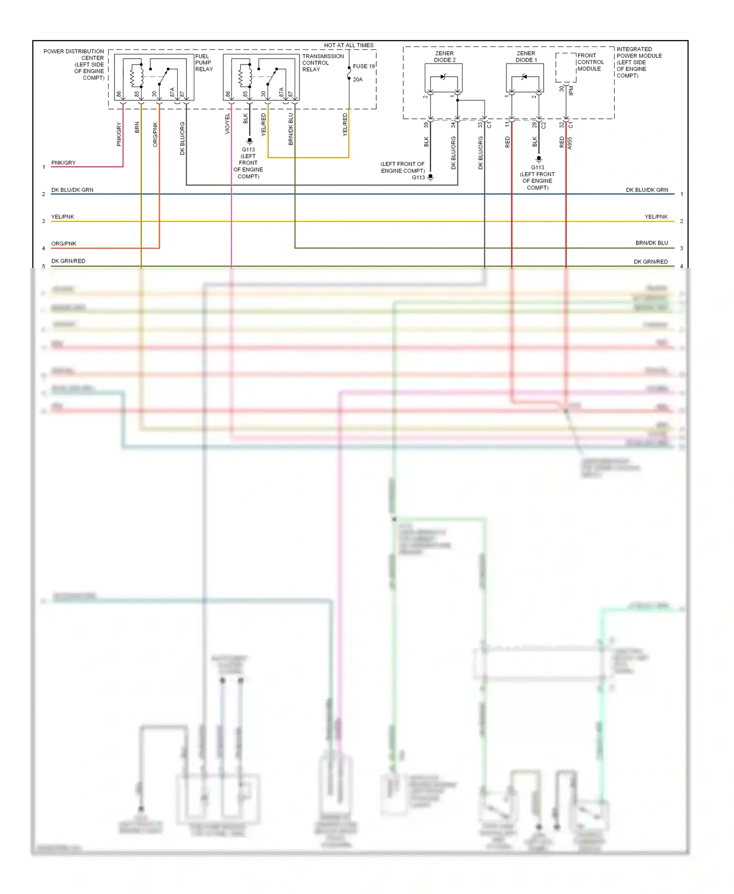 Dodge Durango II facelift (2006-2009) sensor gnd wiring diagram  (3 of 3)