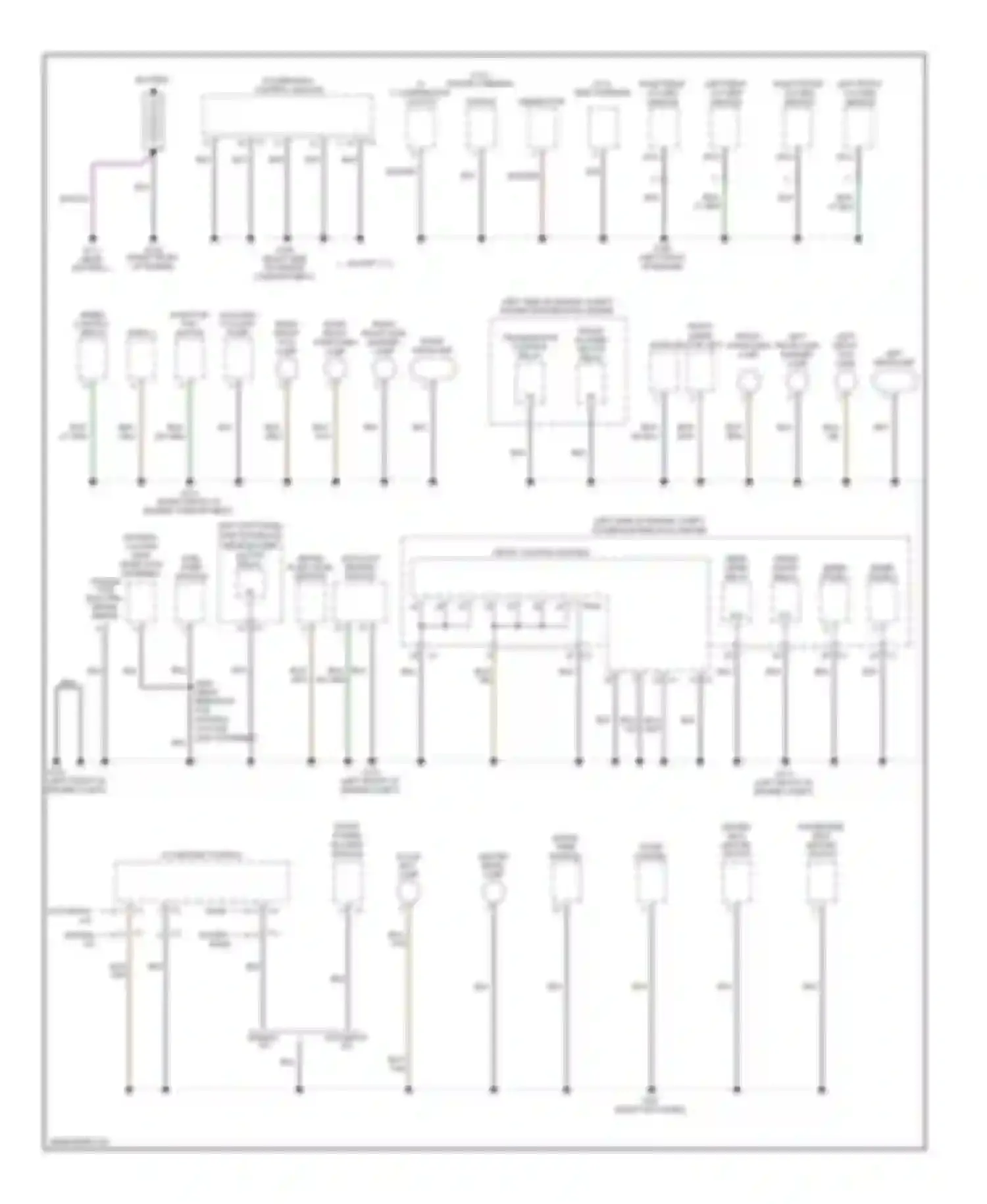 Durango Dodge II (2003-2006): Ground distribution circuit (1 of 2)