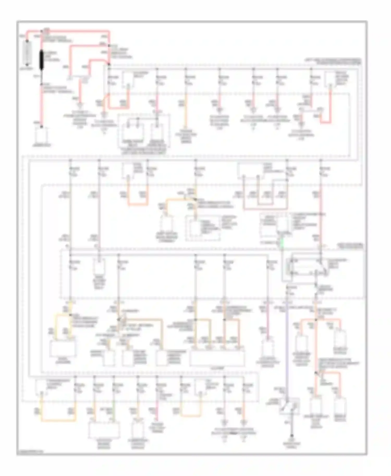 Durango Dodge II (2003-2006): Power distribution circuit (1 of 3)