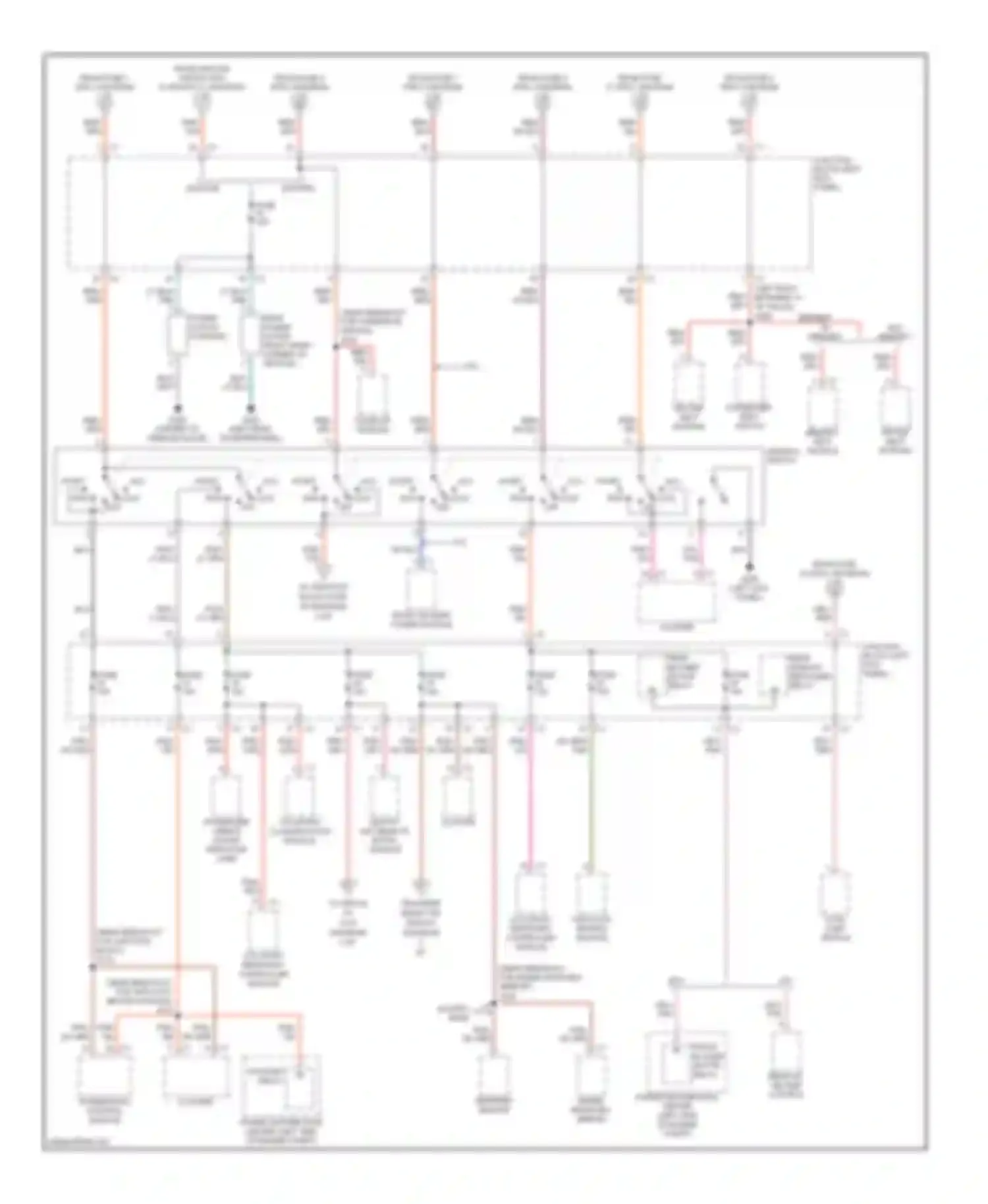 Durango Dodge II (2003-2006): Power distribution circuit (2 of 3)