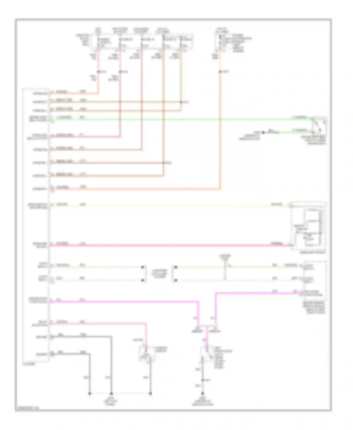 Durango Dodge II (2003-2006): Warning systems circuit