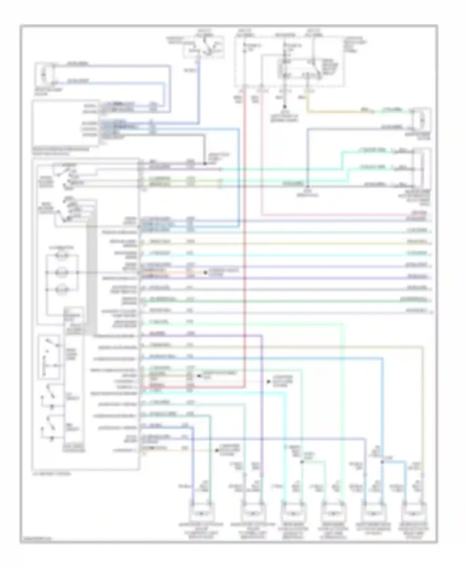 Wiring diagram a/c select for Dodge Durango II (2003-2006) (1 of 2)