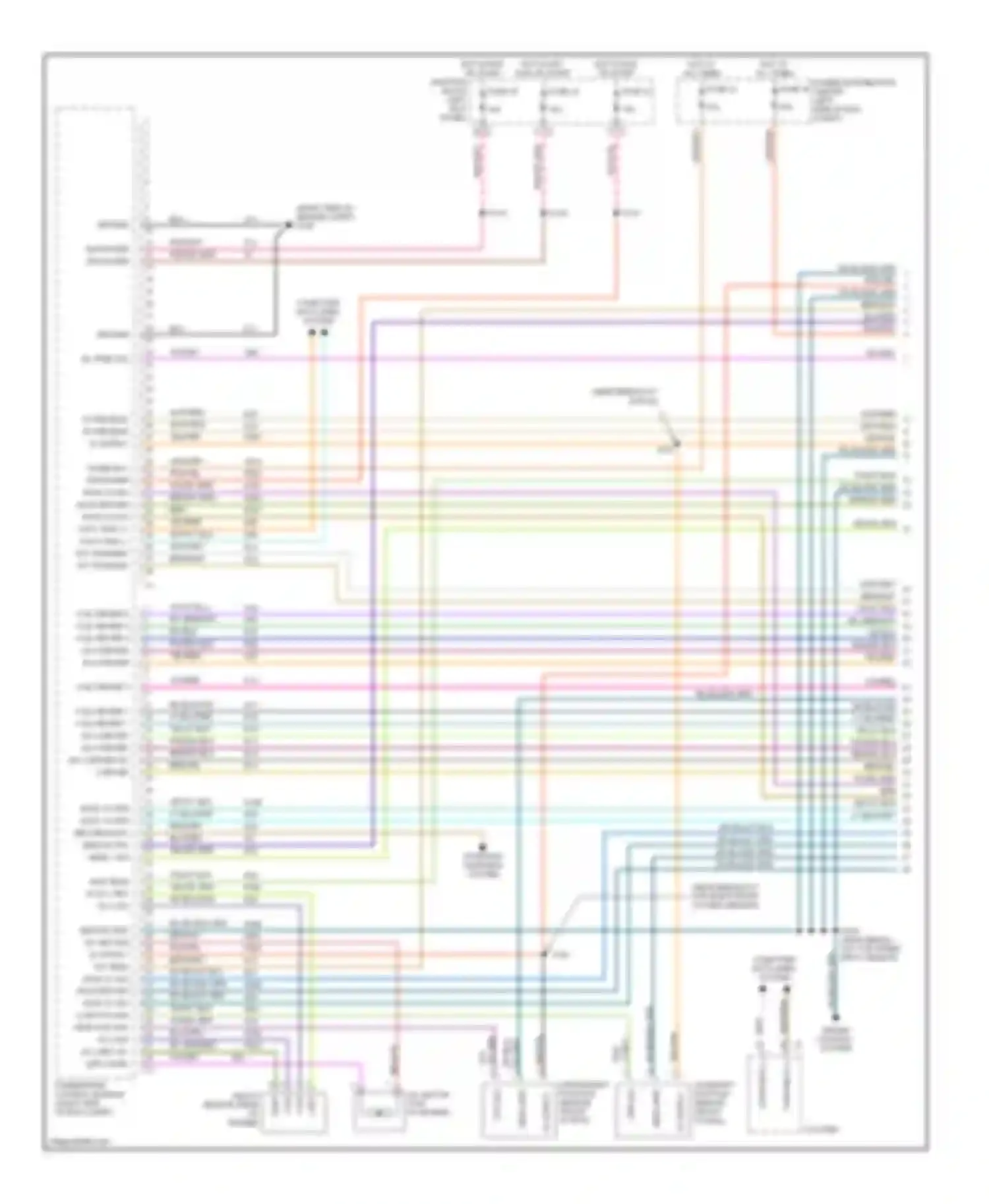 Wiring diagram camshaft position sensor (front of eng, for Dodge Durango II (2003-2006) (1 of 1)