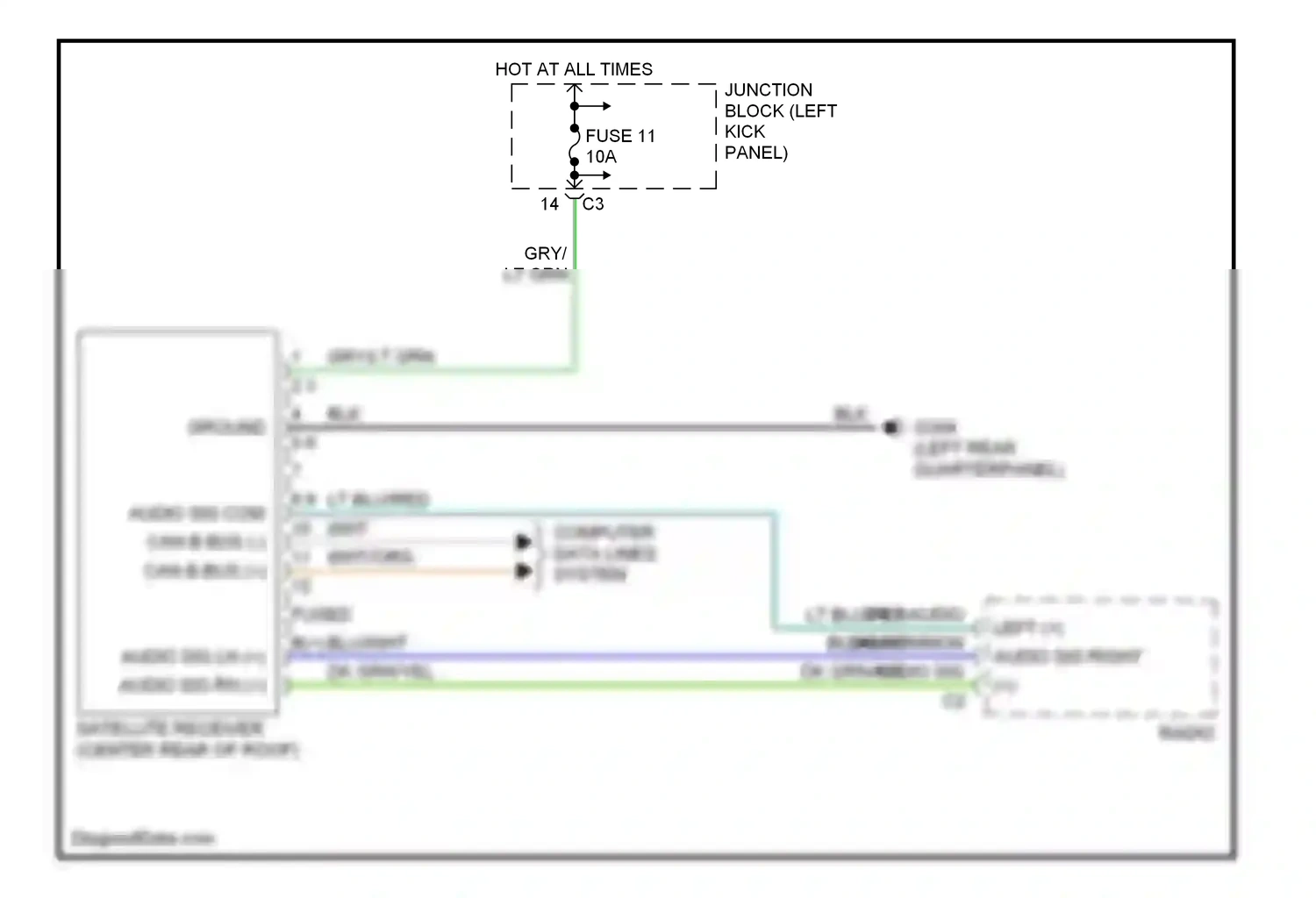 Dodge Durango II (2003-2006) computer data lines system wiring diagram  (27 of 29)