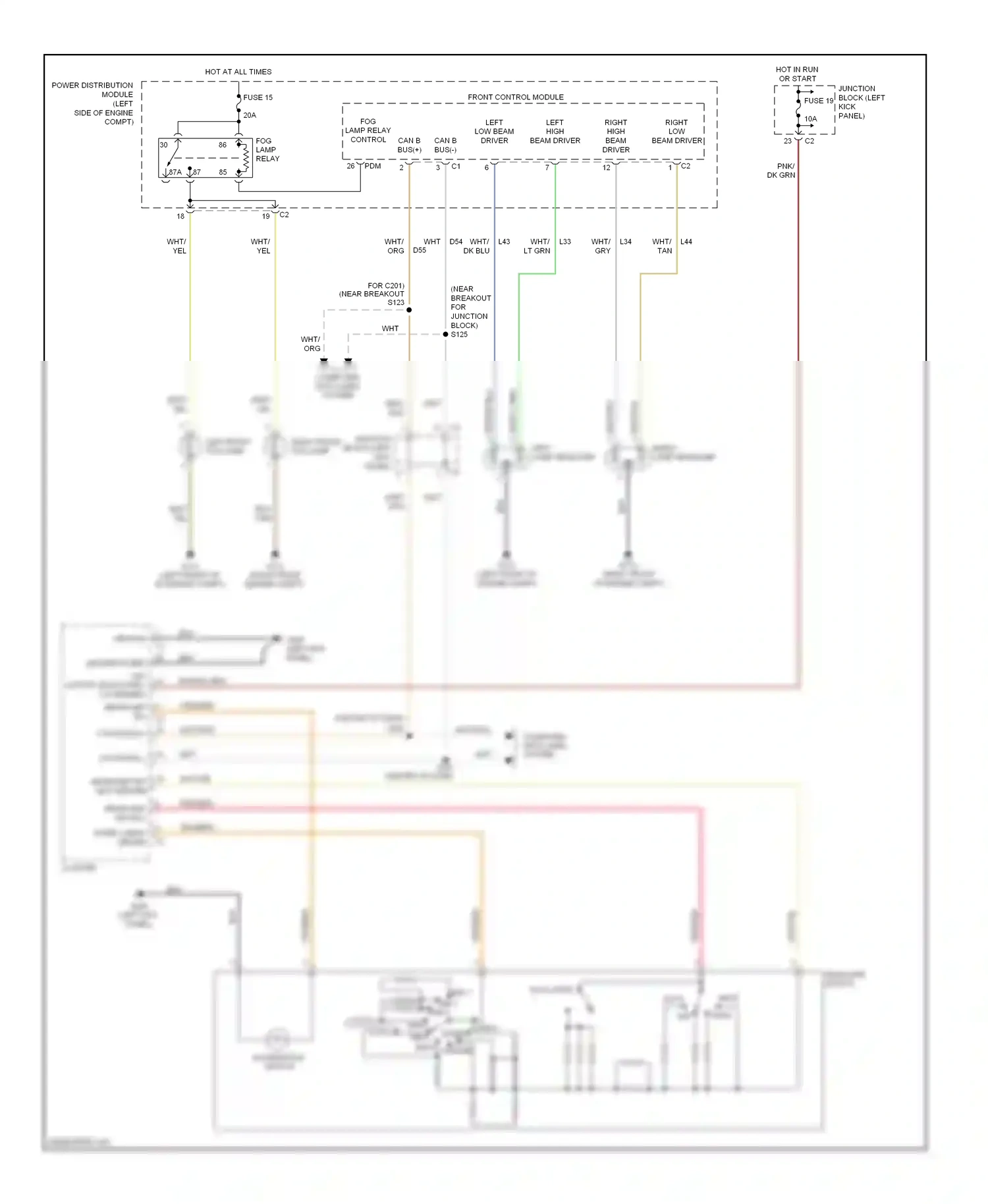 Dodge Durango II (2003-2006) computer data lines system wiring diagram  (13 of 29)