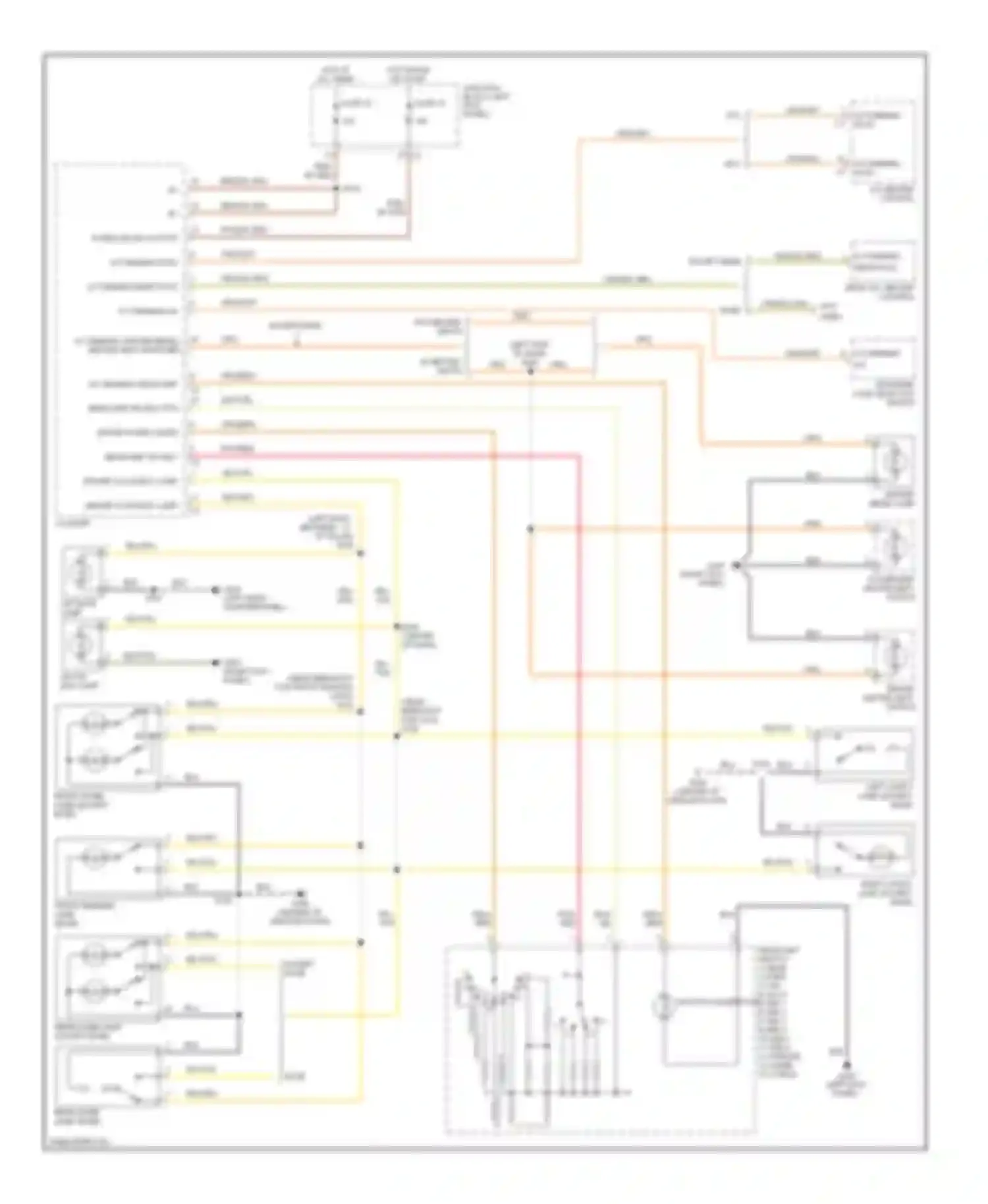 Wiring diagram driver courtesy lamp for Dodge Durango II (2003-2006) (1 of 1)