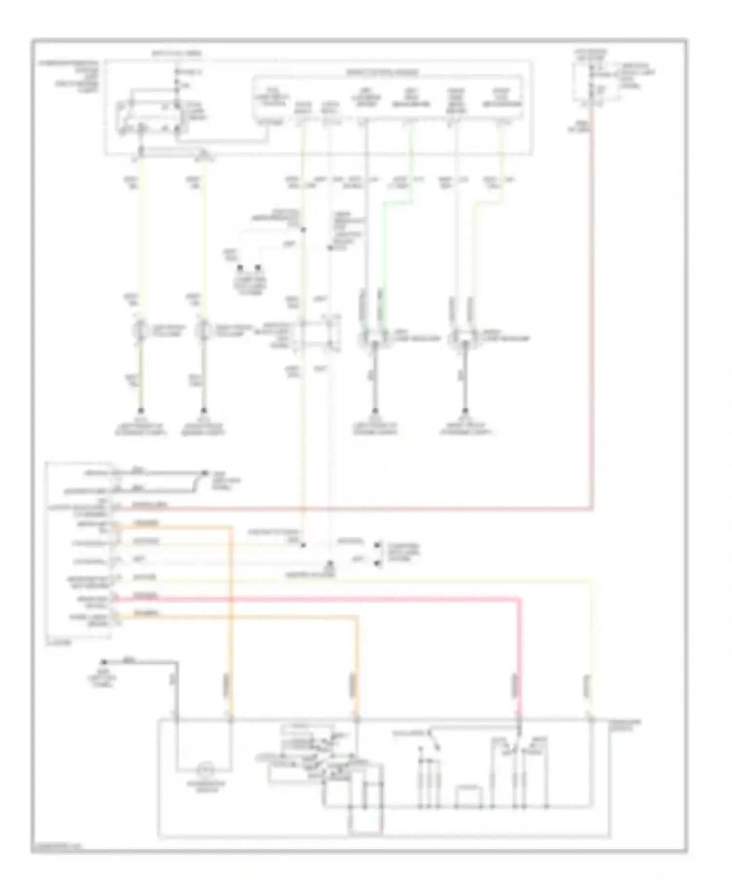 Wiring diagram fog lamp relay for Dodge Durango II (2003-2006) (1 of 2)