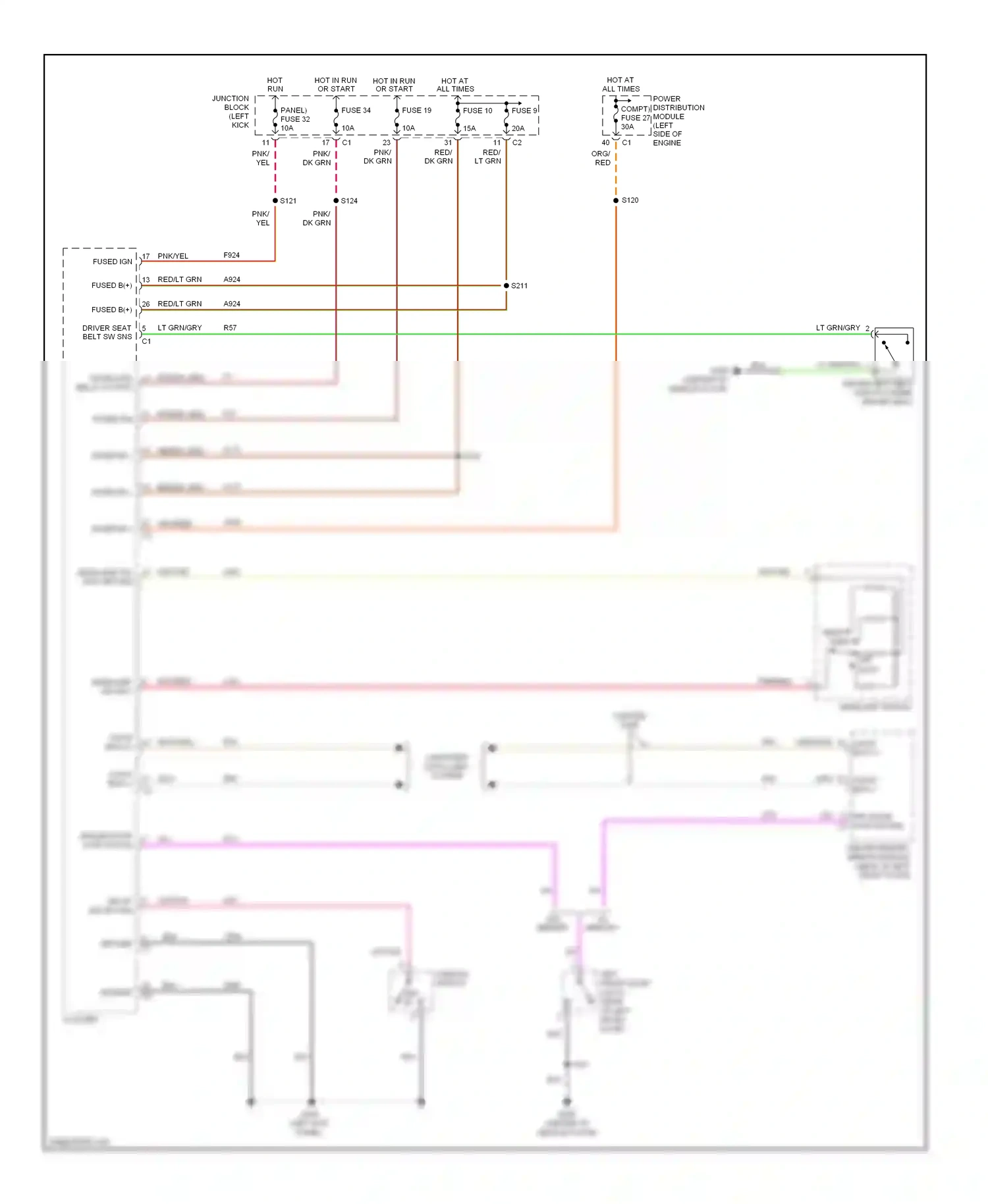 Dodge Durango II (2003-2006) ground wiring diagram  (17 of 17)