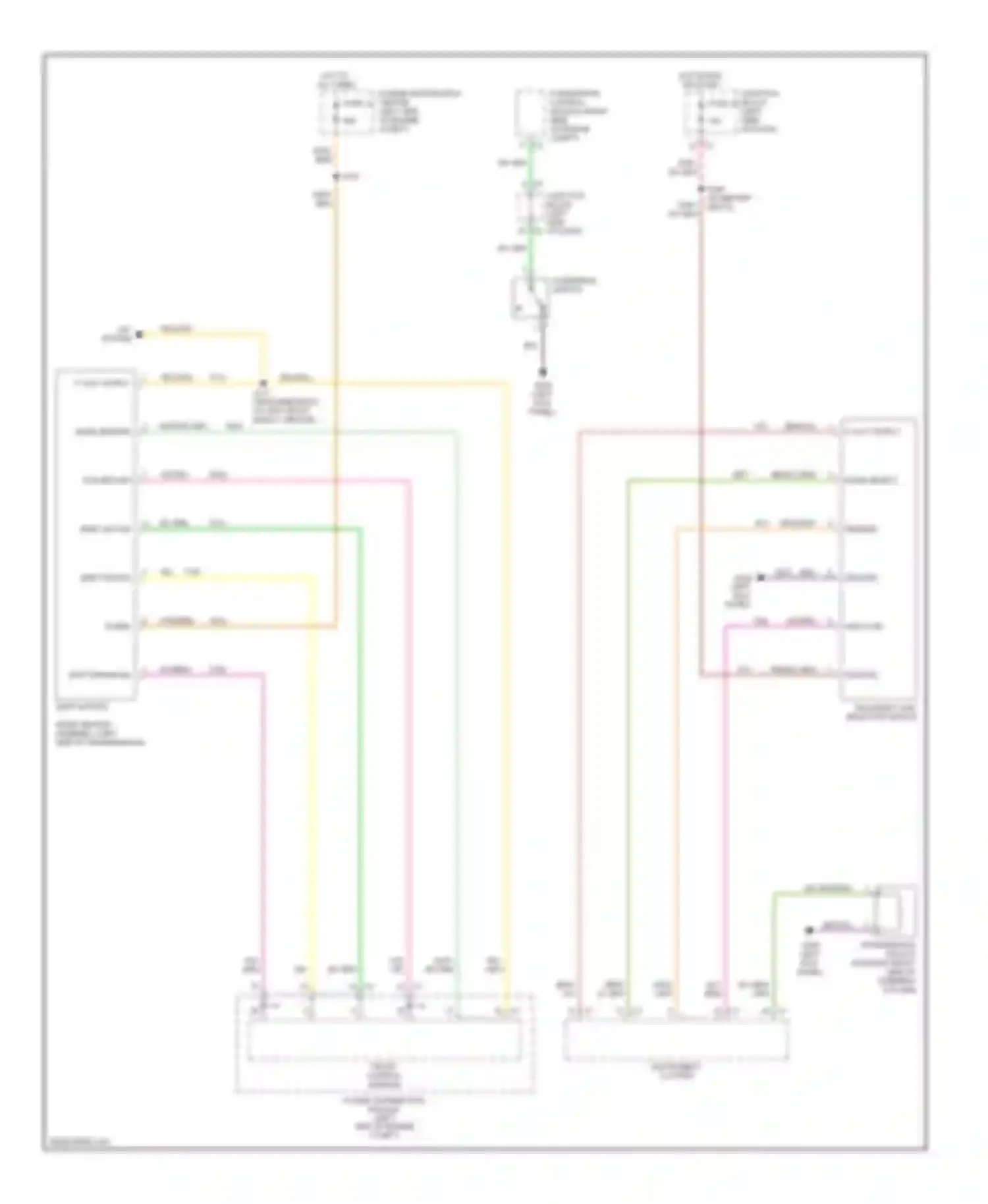 Wiring diagram instrument cluster for Dodge Durango II (2003-2006) (3 of 3)