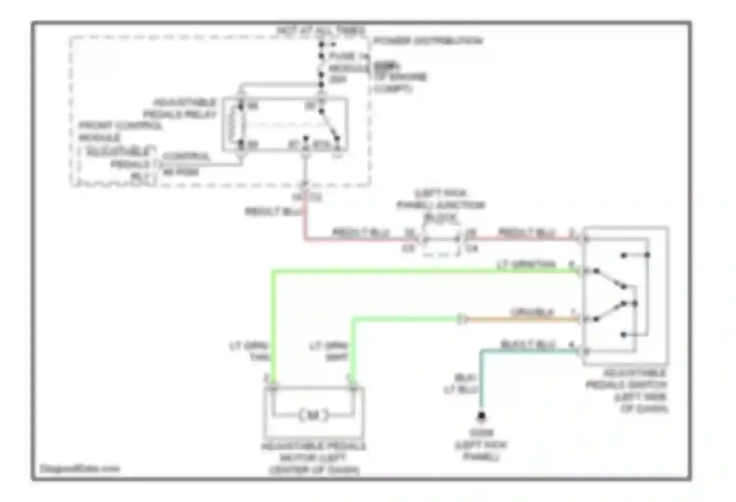 Wiring diagram lt grn/tan for Dodge Durango II (2003-2006) (1 of 4)