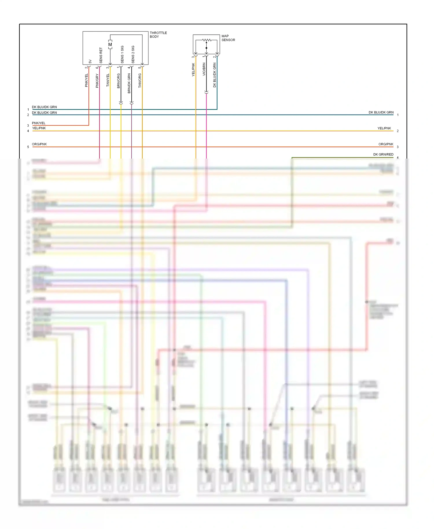 Dodge Durango II (2003-2006) map sensor wiring diagram  (1 of 1)