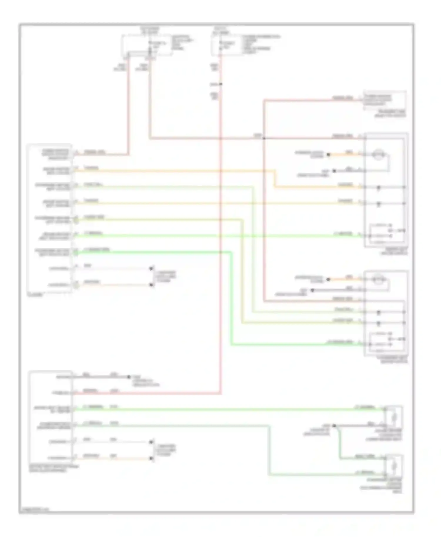 Wiring diagram passenger seat heated switch for Dodge Durango II (2003-2006) (1 of 1)