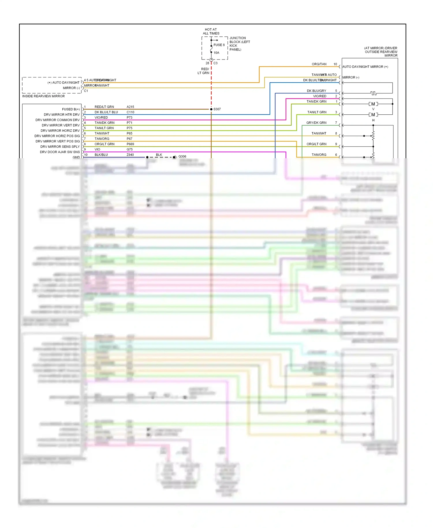 Dodge Durango II (2003-2006) tan wiring diagram  (16 of 19)