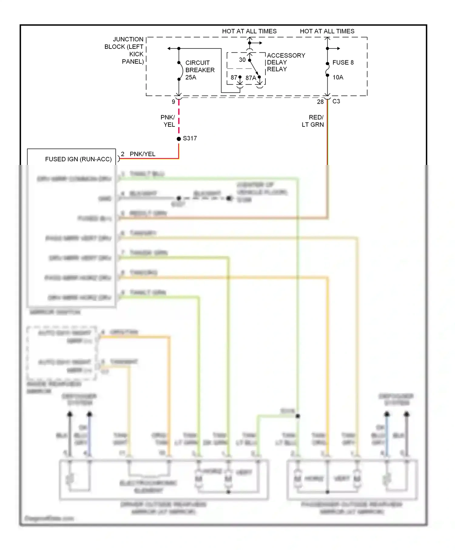 Dodge Durango II (2003-2006) tan wiring diagram  (19 of 19)