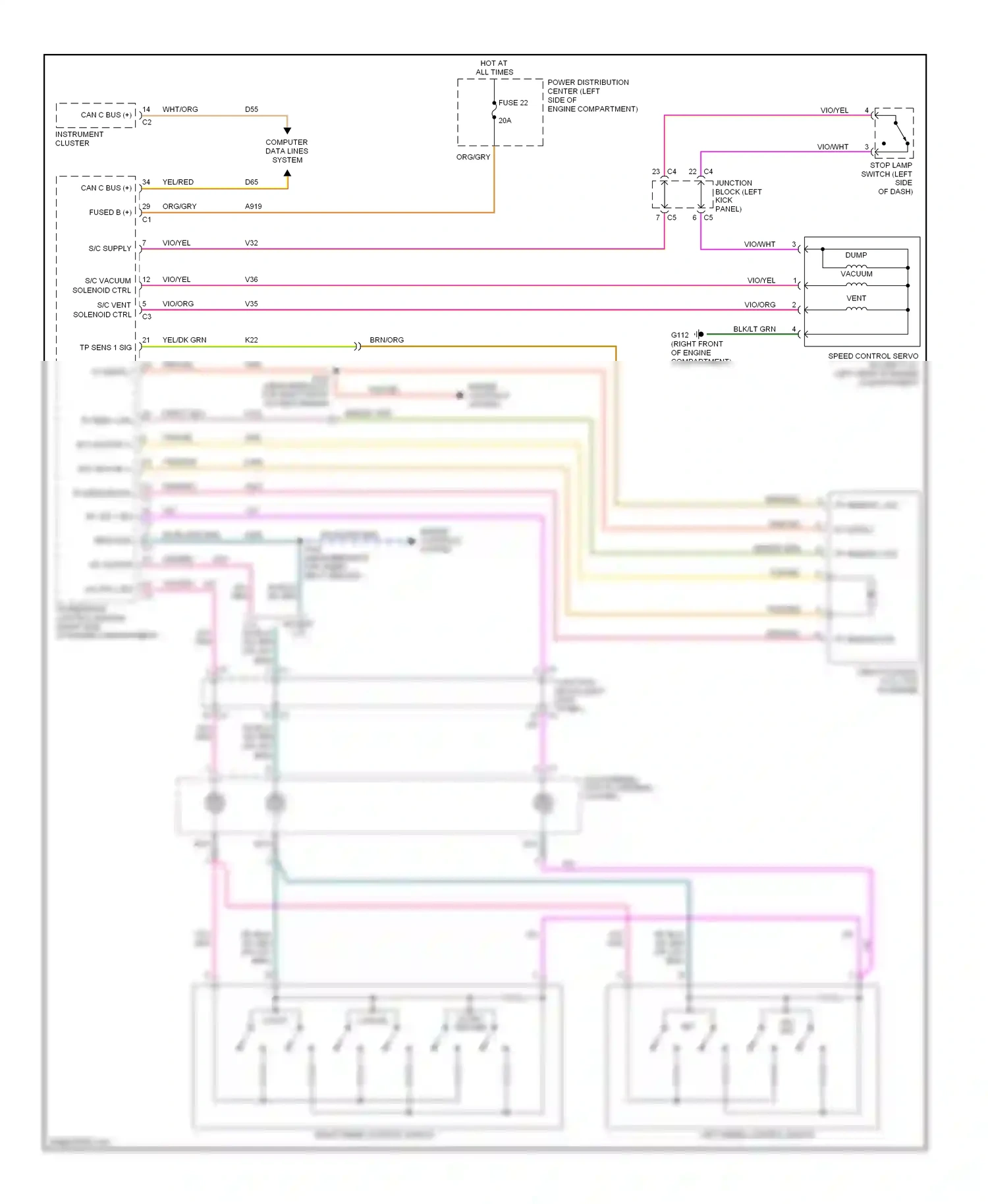 Dodge Durango II (2003-2006) tp sensor 1 sig wiring diagram  (1 of 1)