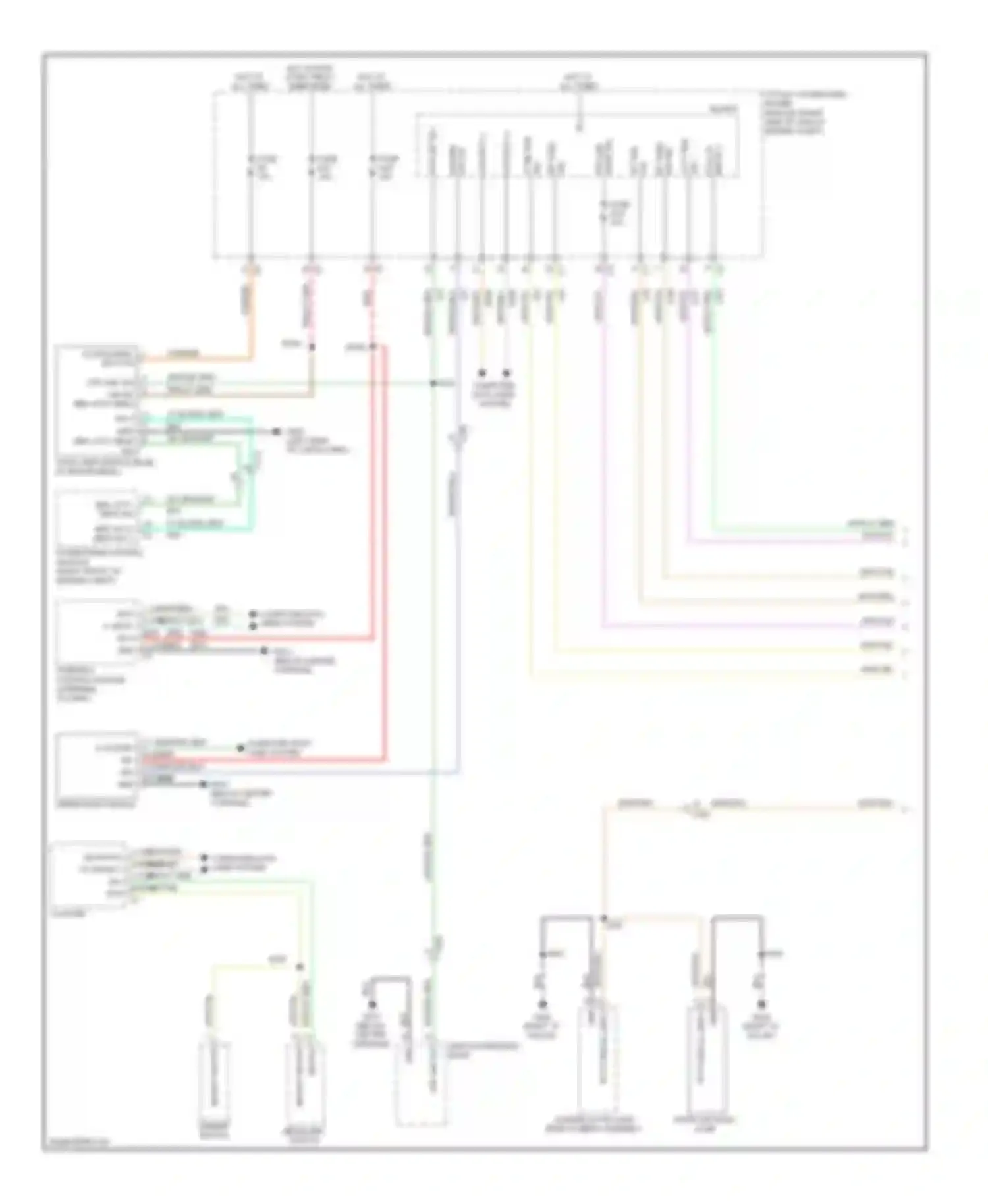 Durango Dodge III (2010-2013): Exterior lamps circuit (1 of 2)