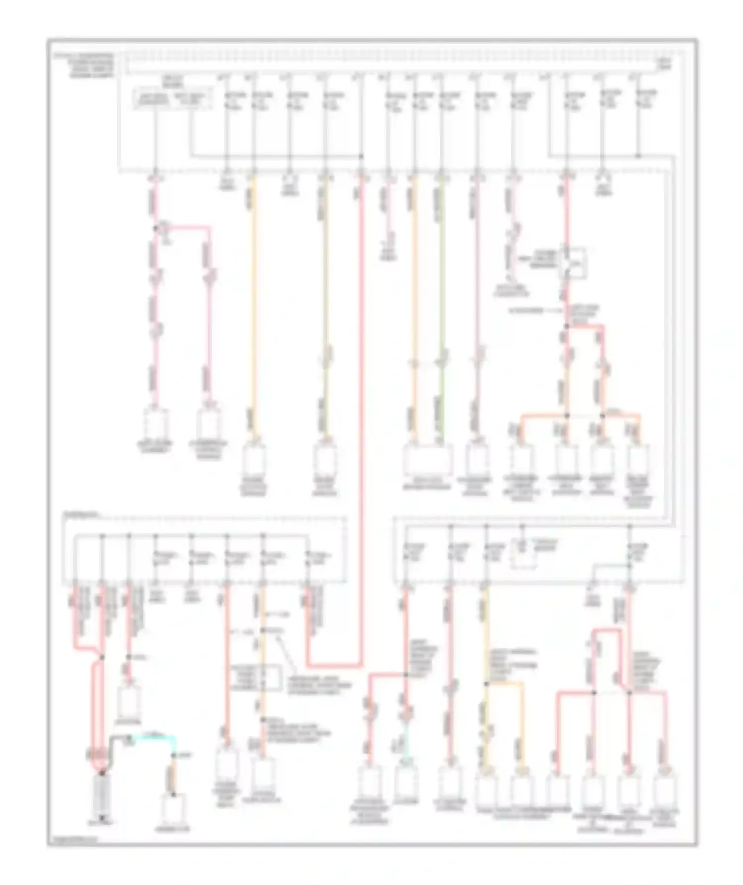 Durango Dodge III (2010-2013): Power distribution circuit (1 of 4)
