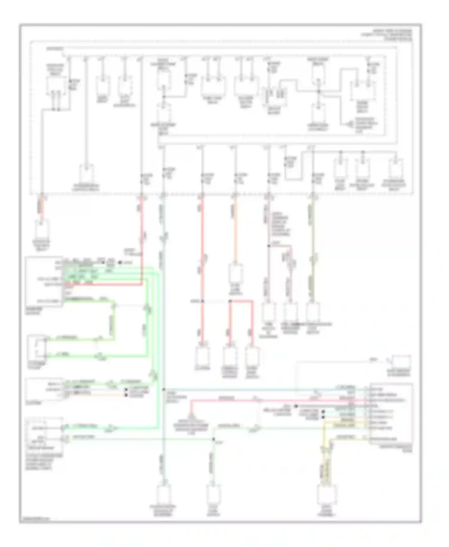Durango Dodge III (2010-2013): Power distribution circuit (2 of 4)