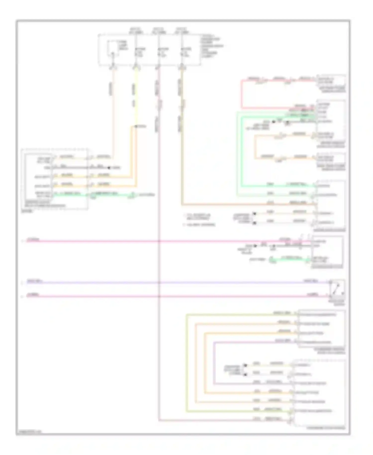 Durango Dodge III (2010-2013): Power door locks circuit (2 of 2)