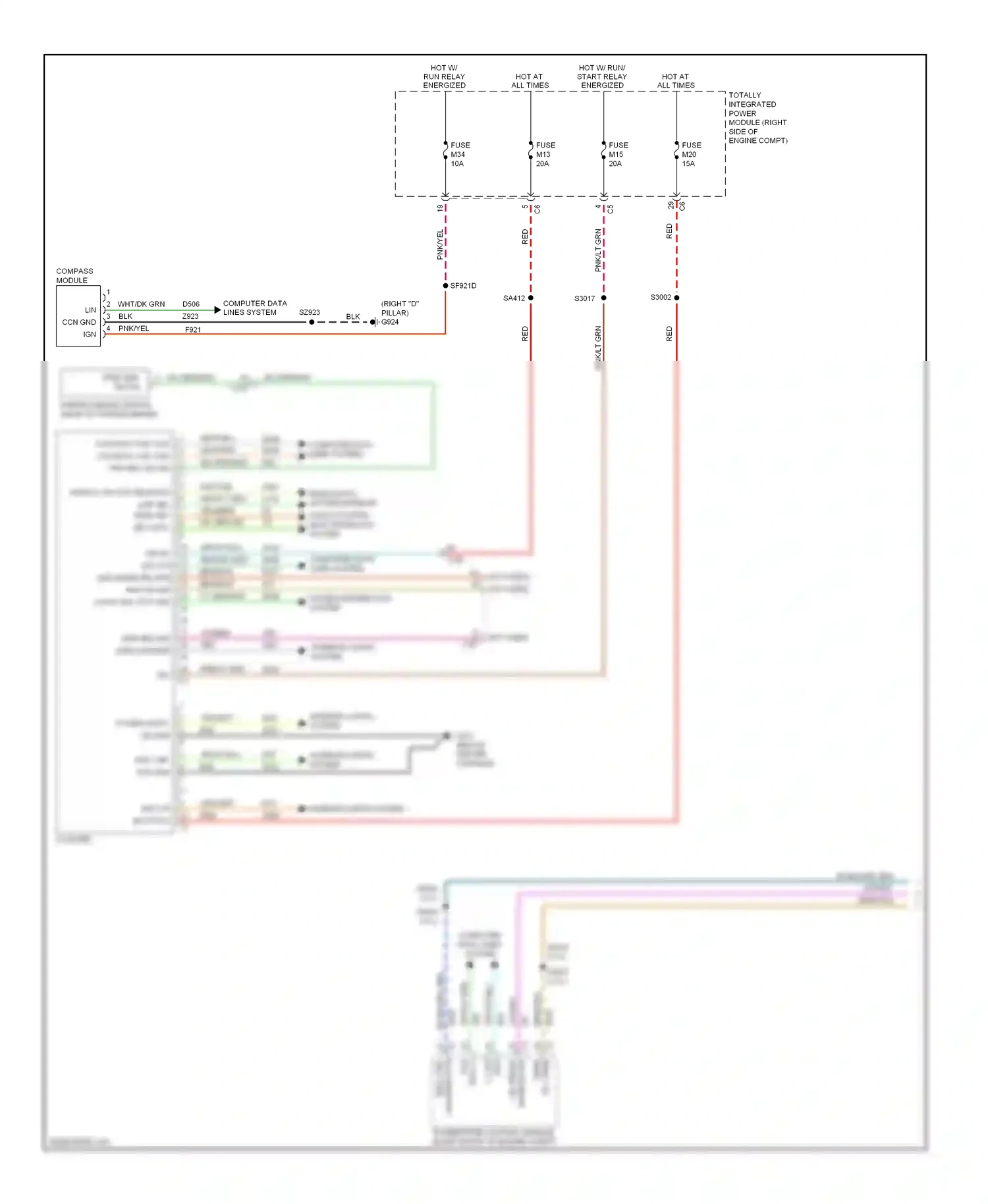 Dodge Durango III (2010-2013) (5.7l) computer data lines system wiring diagram  (1 of 1)