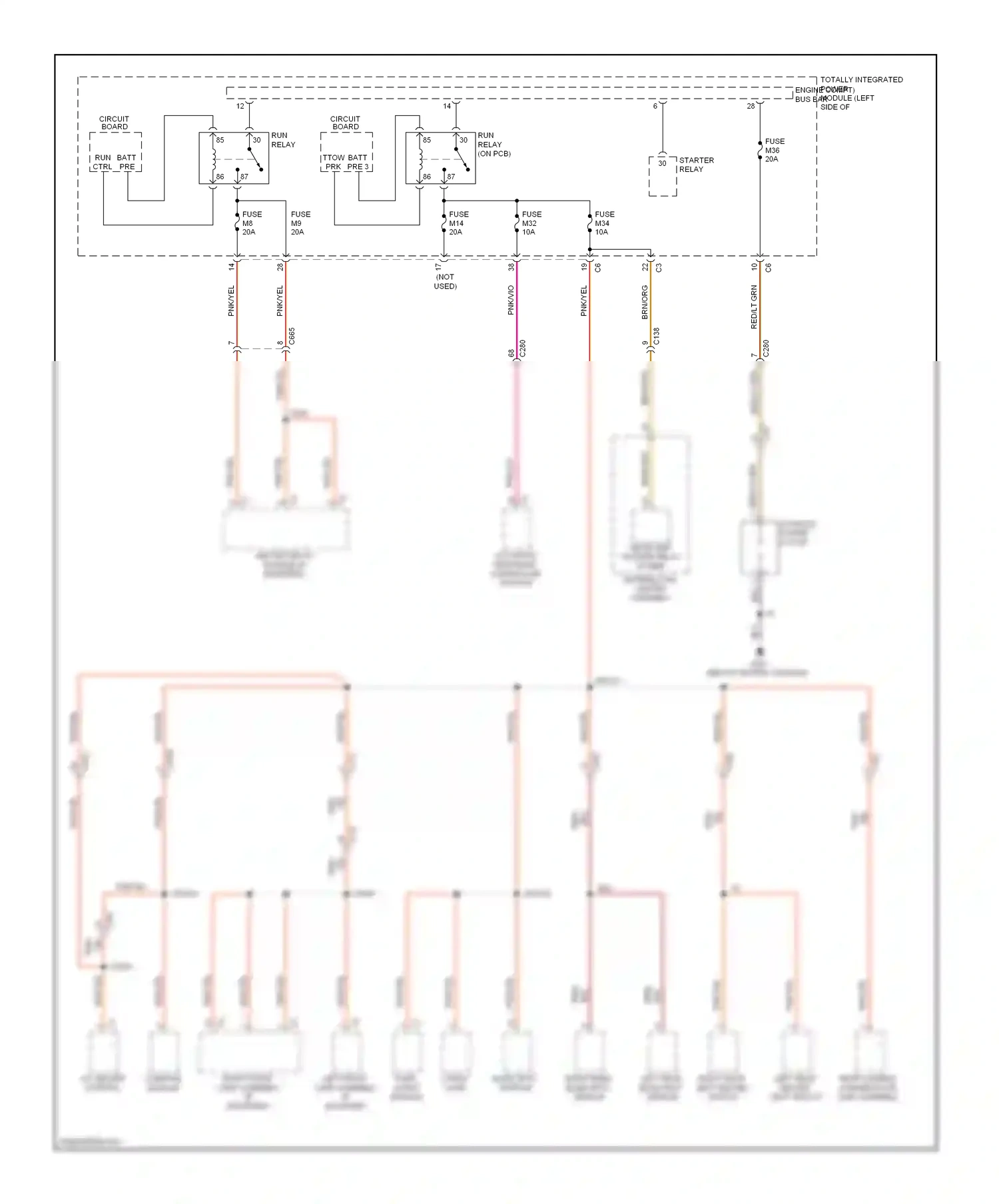 Dodge Durango III (2010-2013) blind spot module wiring diagram  (2 of 2)